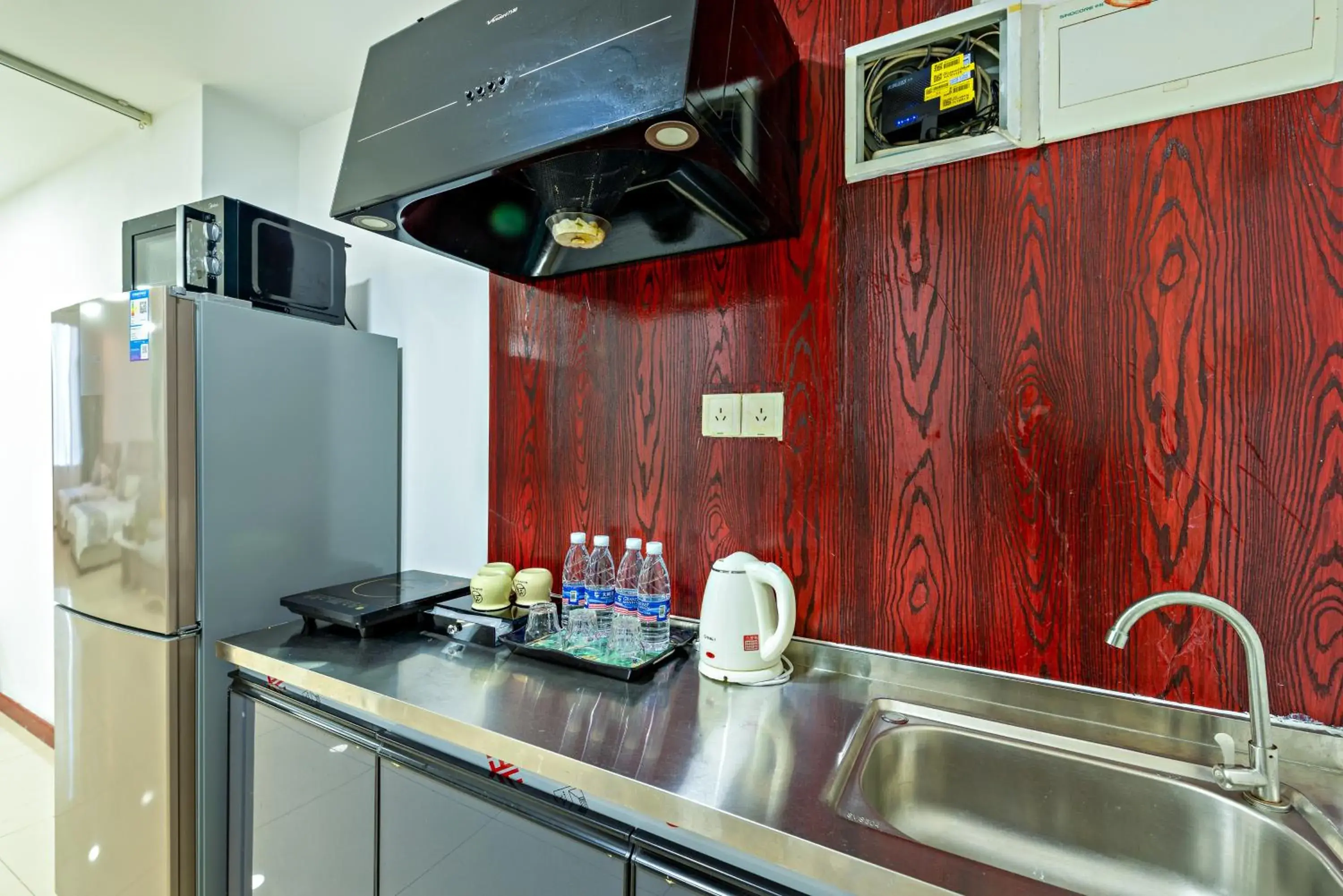 Kitchen/Kitchenette in Guangzhou Manhattan International Apartment Zhengjia Branch