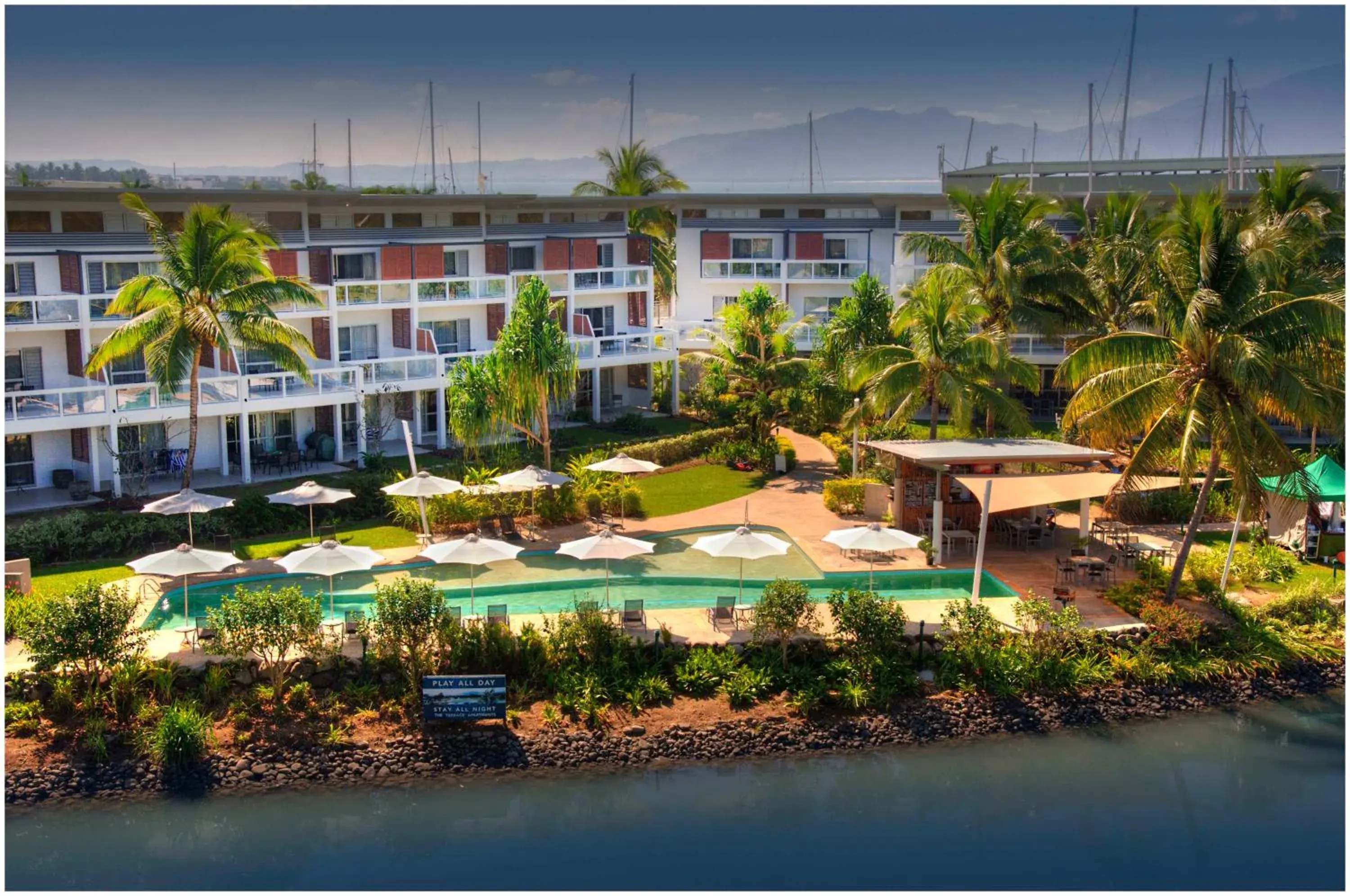 Bird's eye view in The Terraces Apartments Denarau Bird's eye view in The Terraces Apartments Denarau