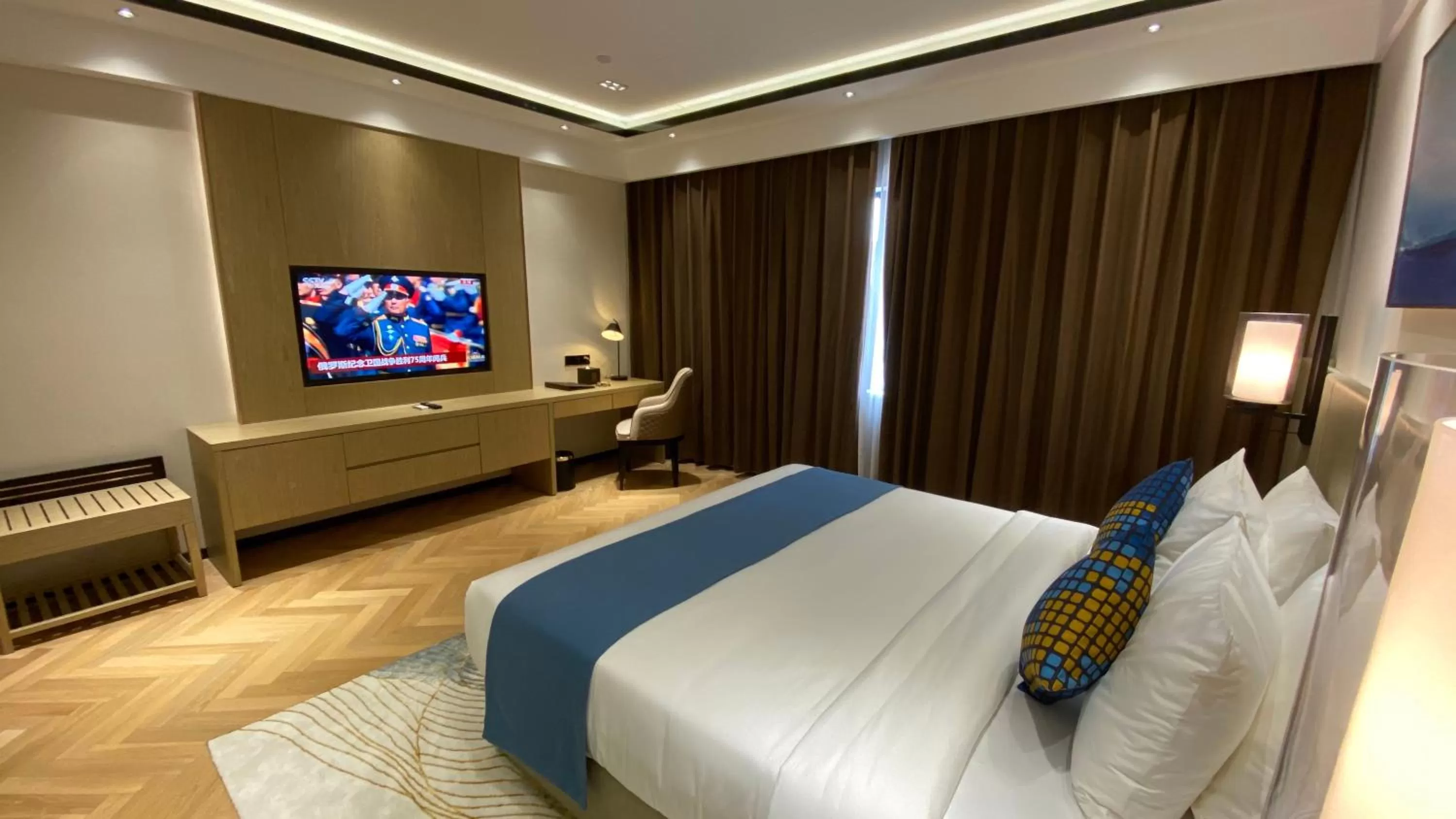 Bed in Ocean Delight Boutique Hotel 海悦精品酒店