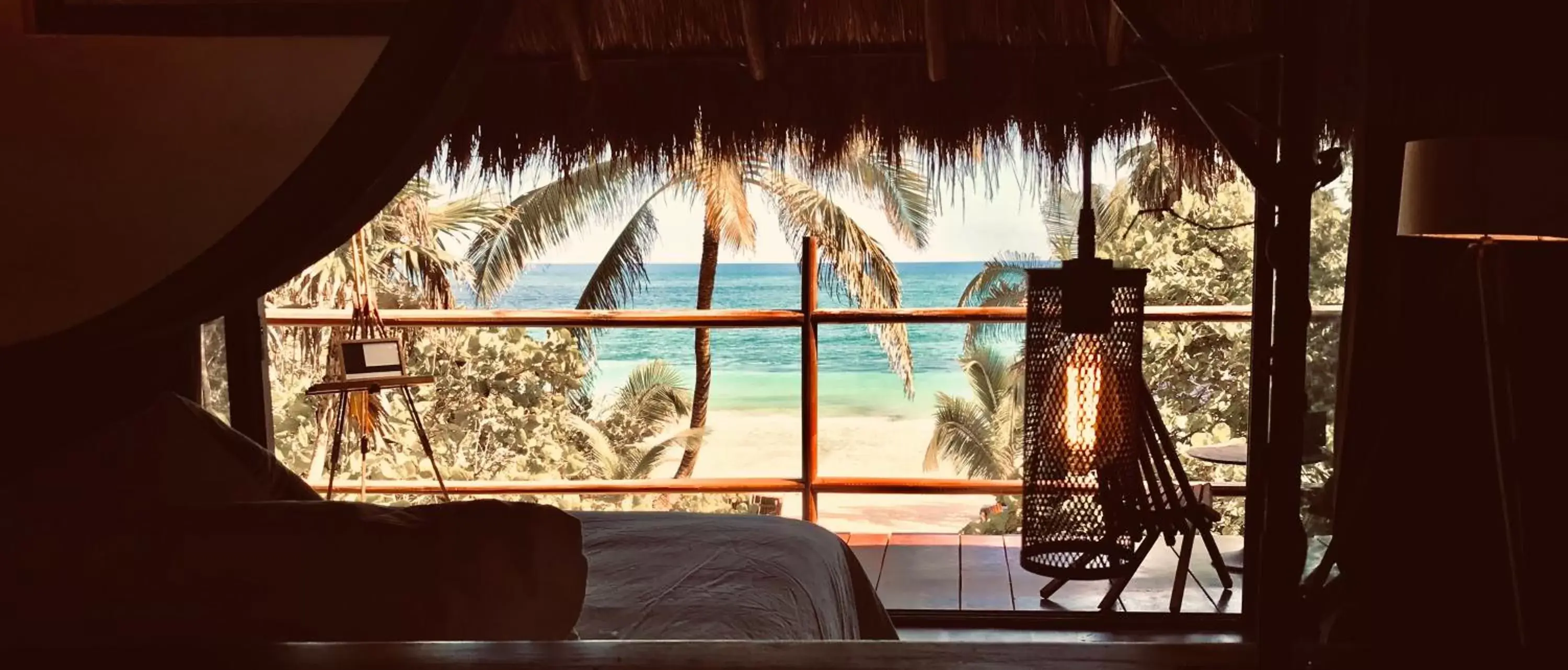 Balcony/Terrace, Pool View in Libelula Tulum Beachfront Hotel