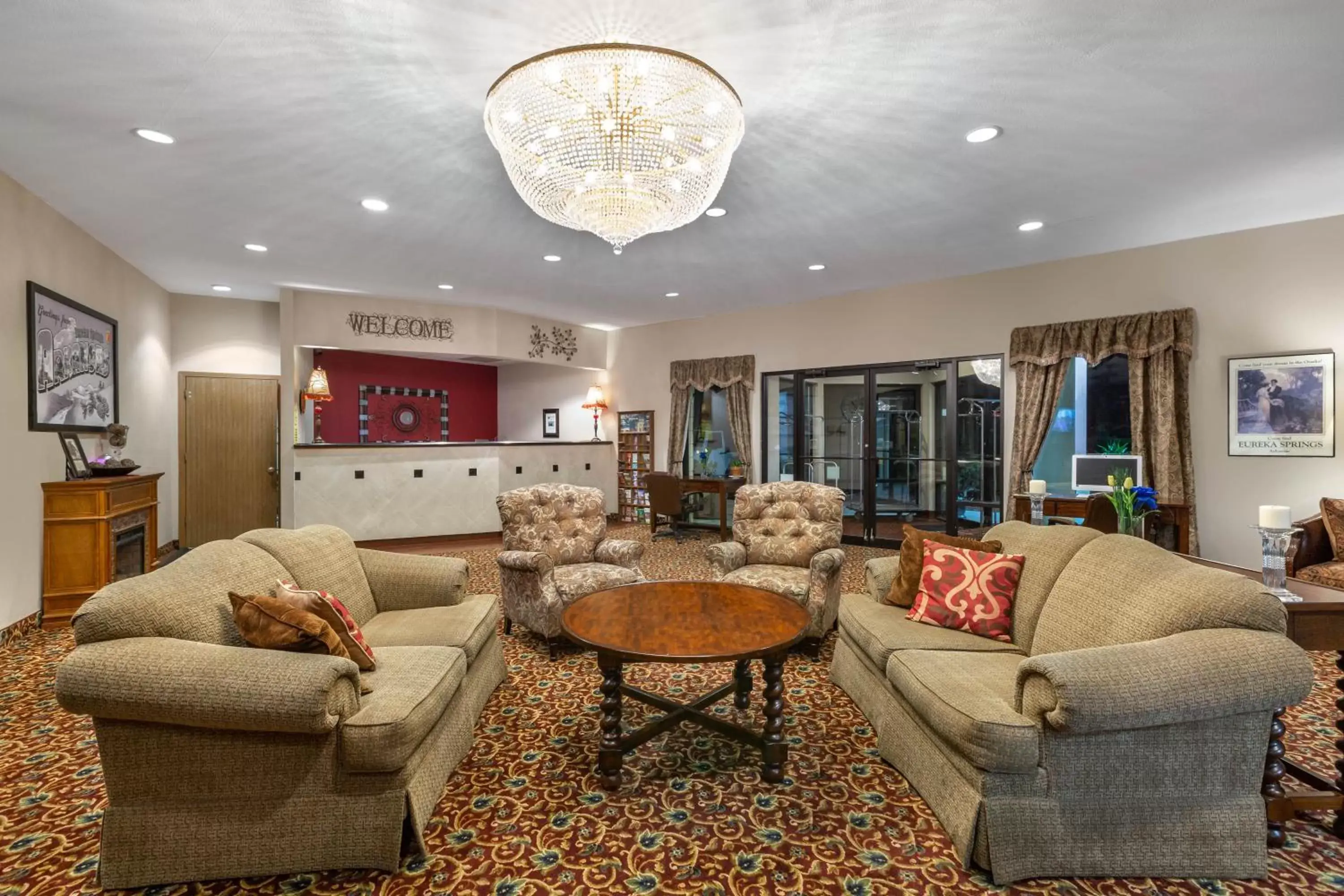 Lobby or reception, Seating Area in Super 8 by Wyndham Eureka Springs