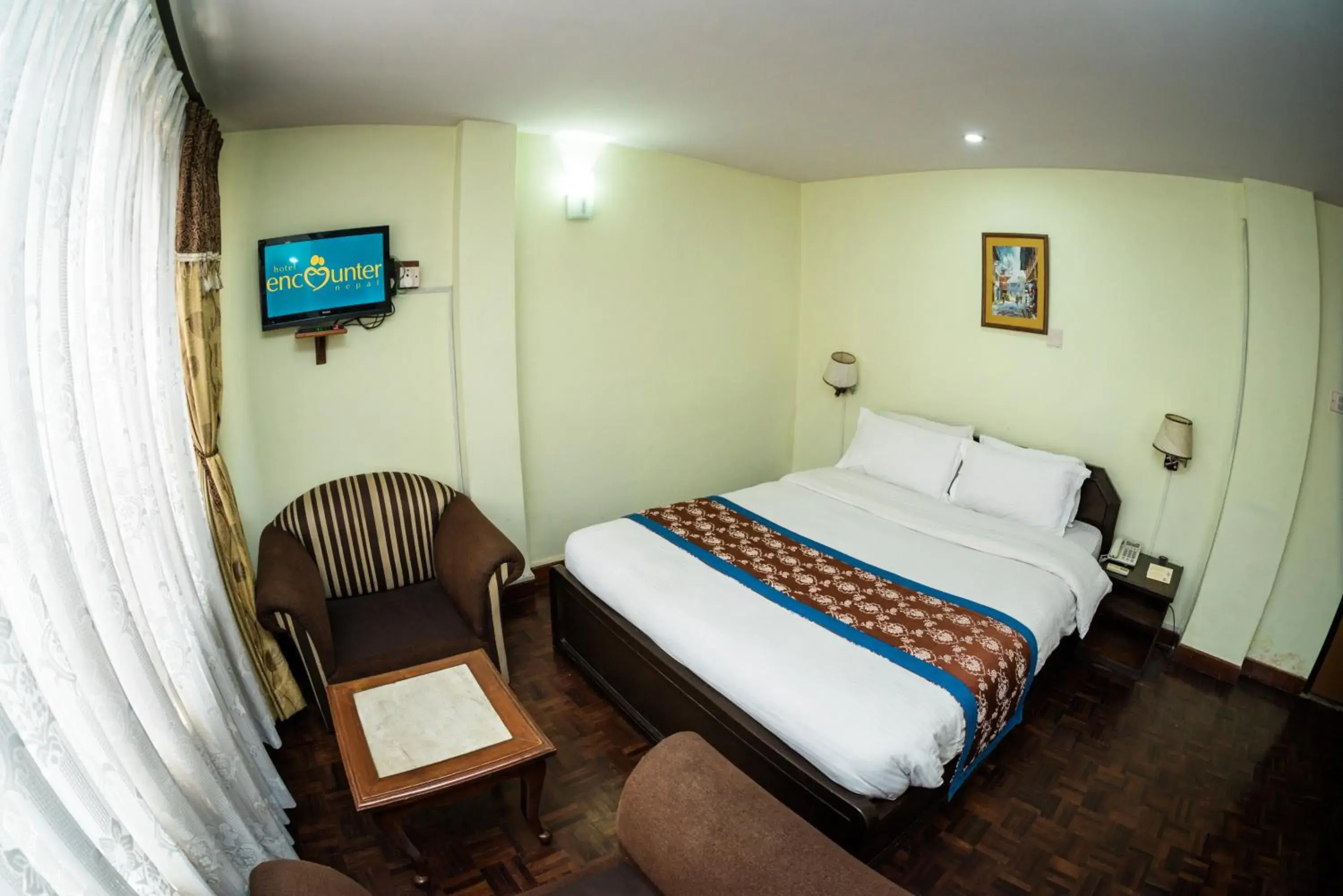 Bedroom, Bed in Hotel Encounter Nepal