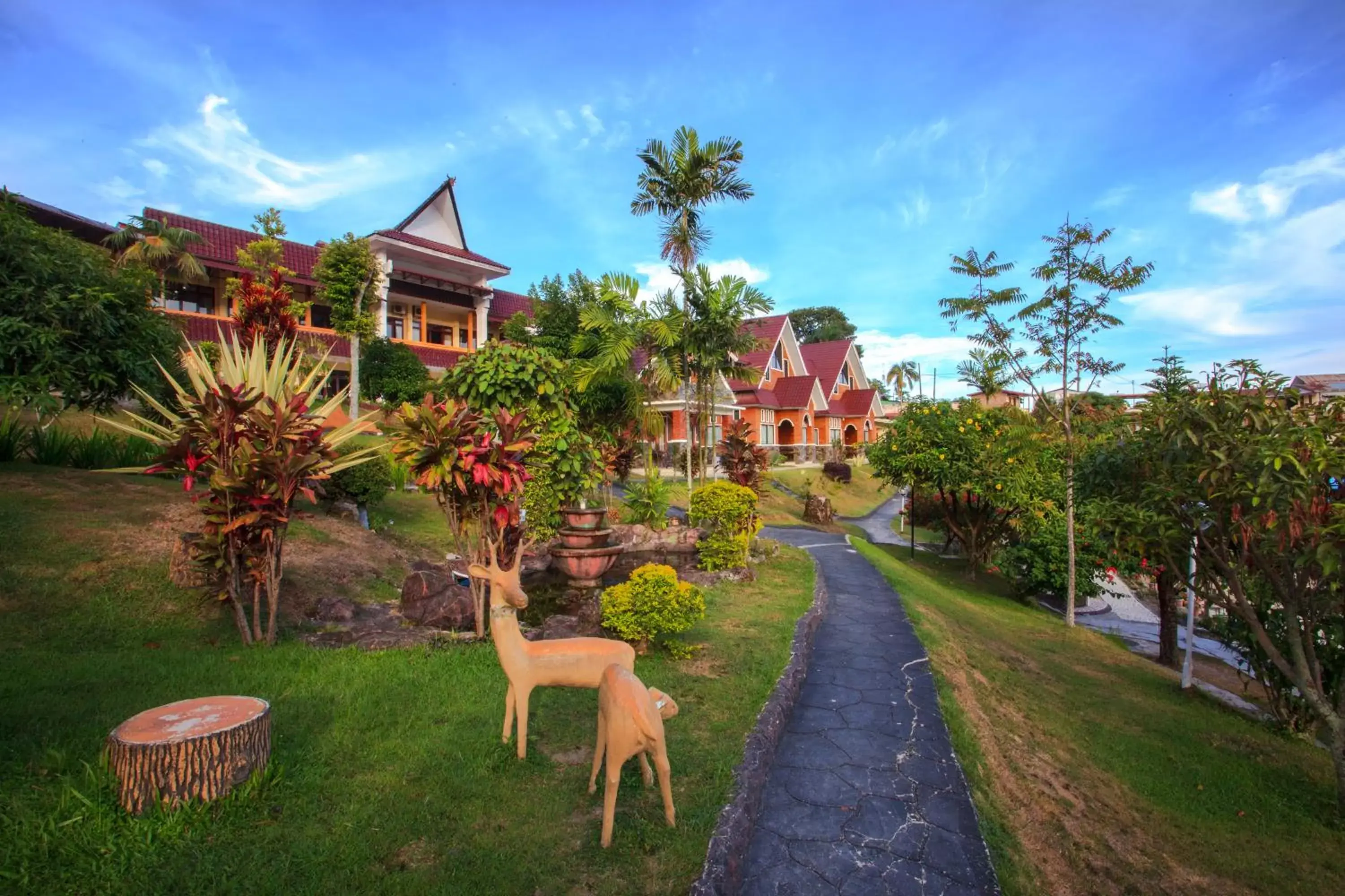 Garden view in Khas Parapat Garden view in Khas Parapat