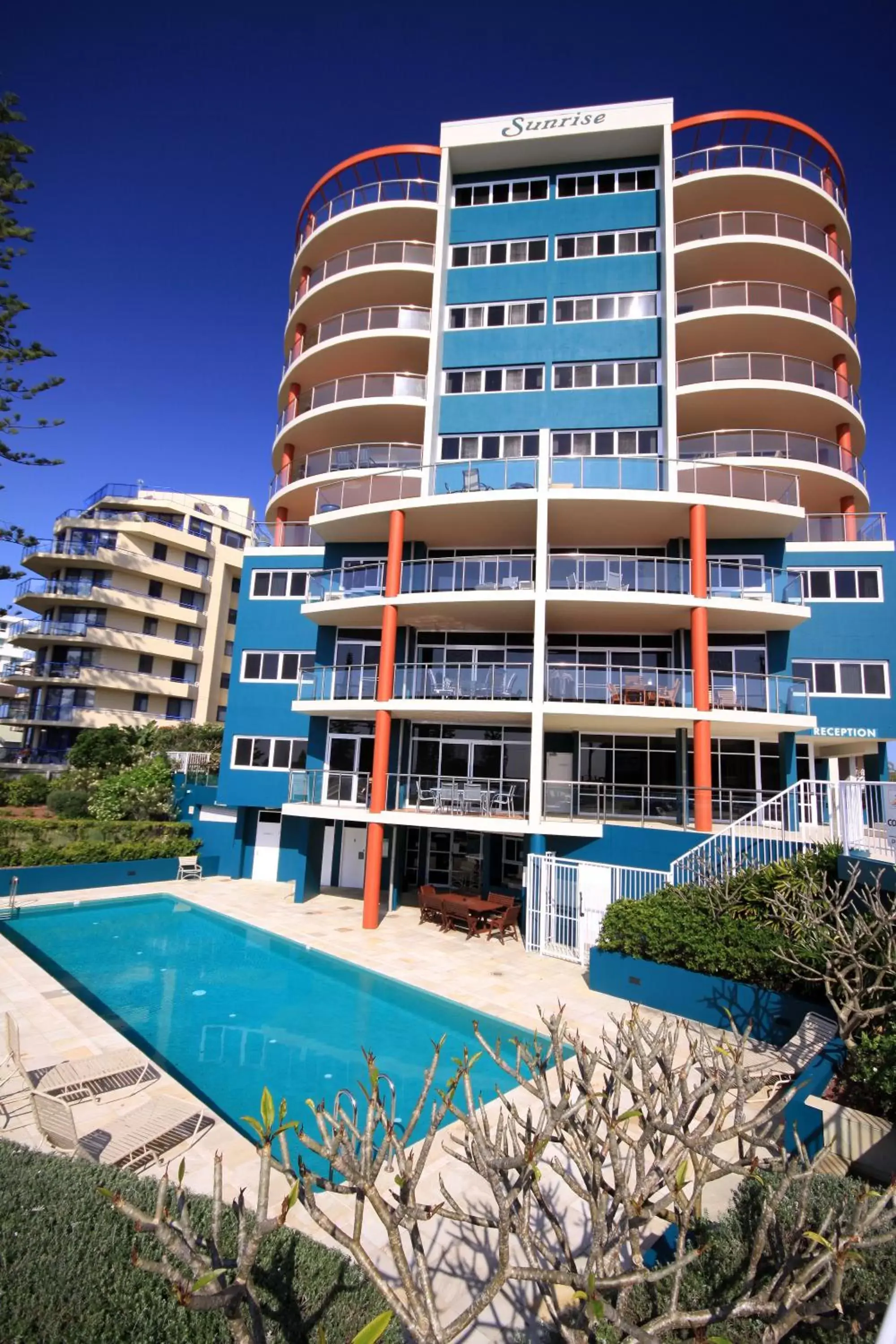 Swimming pool, Property Building in Sunrise Luxury Apartments
