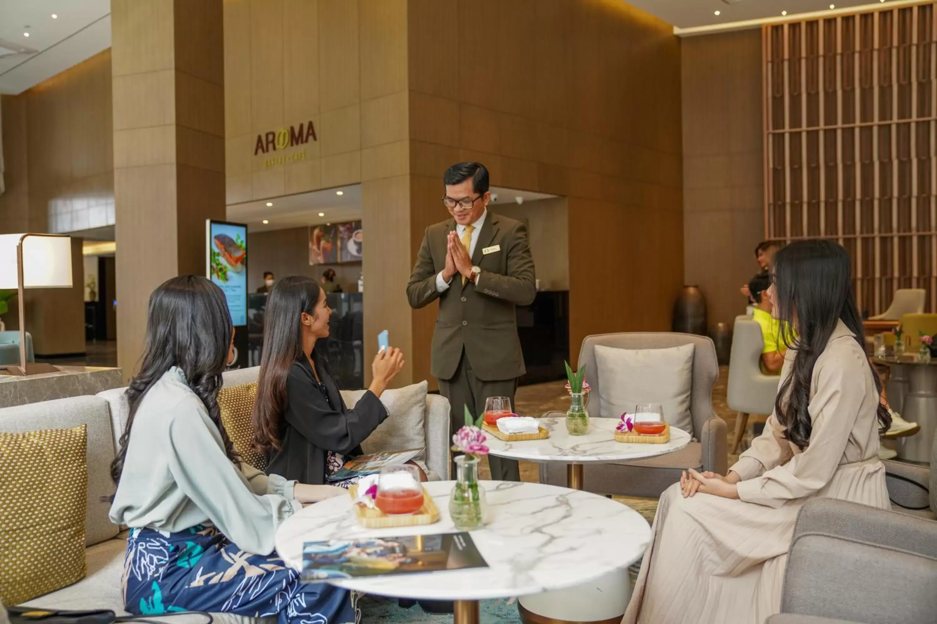 Lobby or reception in Oakwood Premier Phnom Penh Lobby or reception in Oakwood Premier Phnom Penh