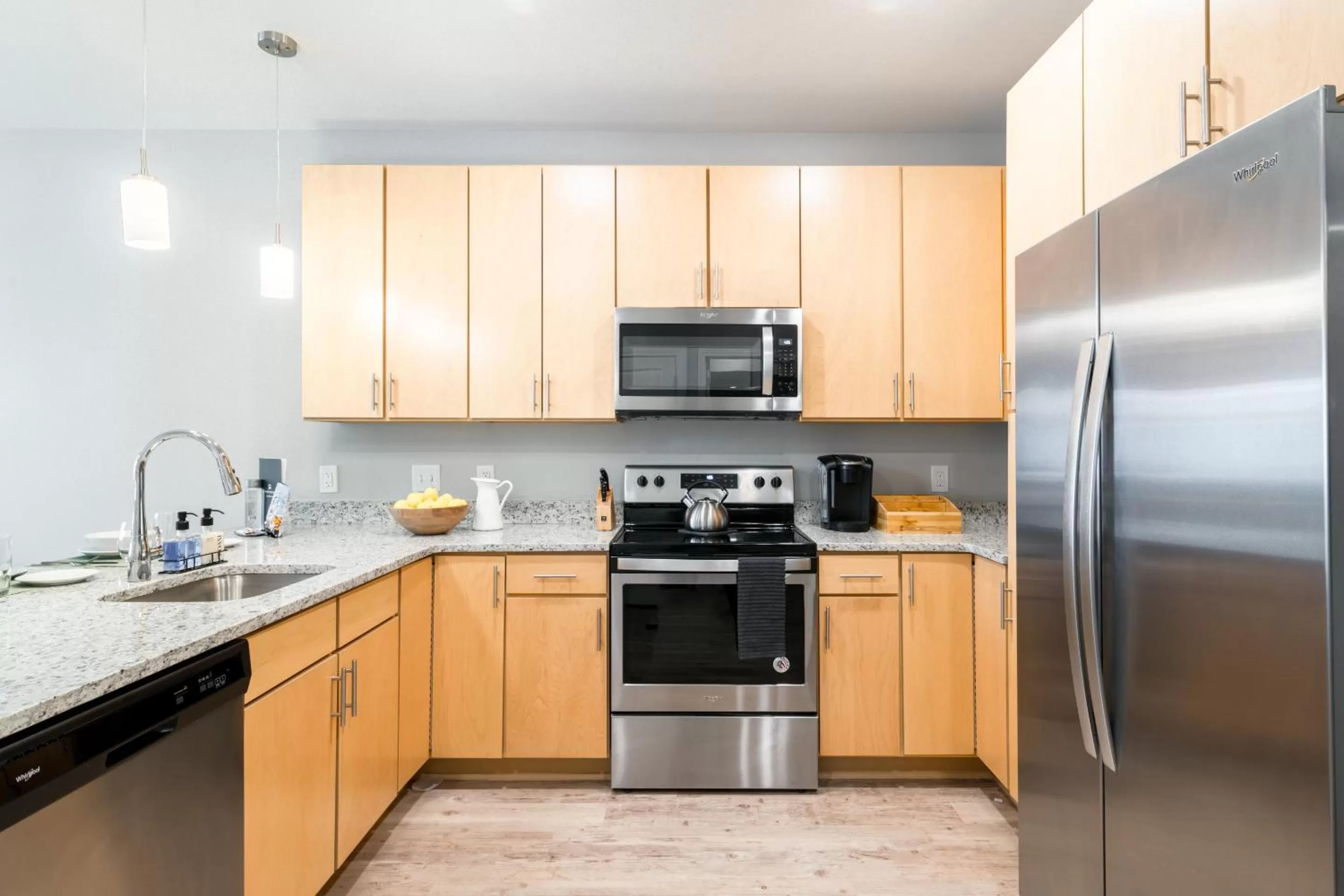 Kitchen or kitchenette, Kitchen/Kitchenette in Mint House Detroit - New Center