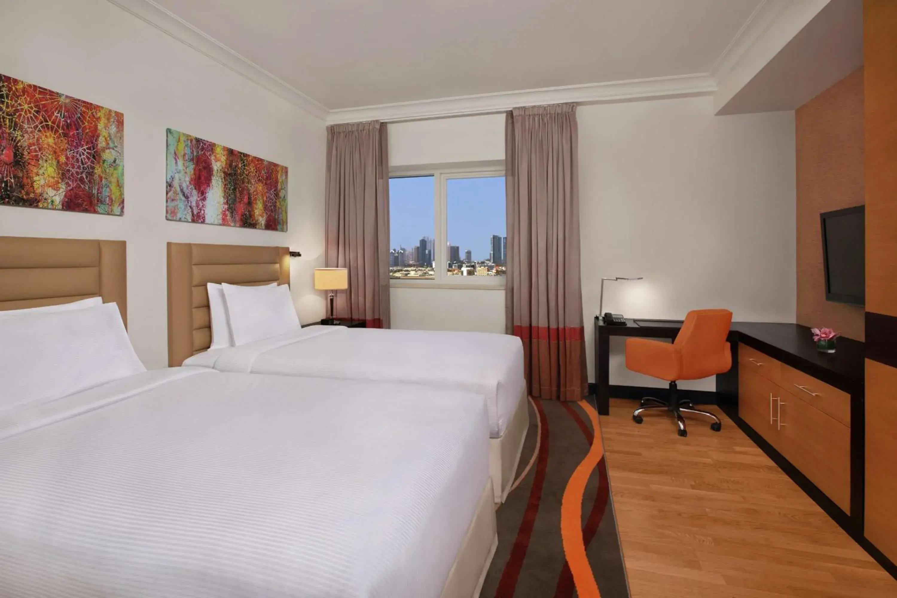 Bedroom, Bed in DoubleTree by Hilton Hotel and Residences Dubai – Al Barsha Bedroom, Bed in DoubleTree by Hilton Hotel and Residences Dubai – Al Barsha