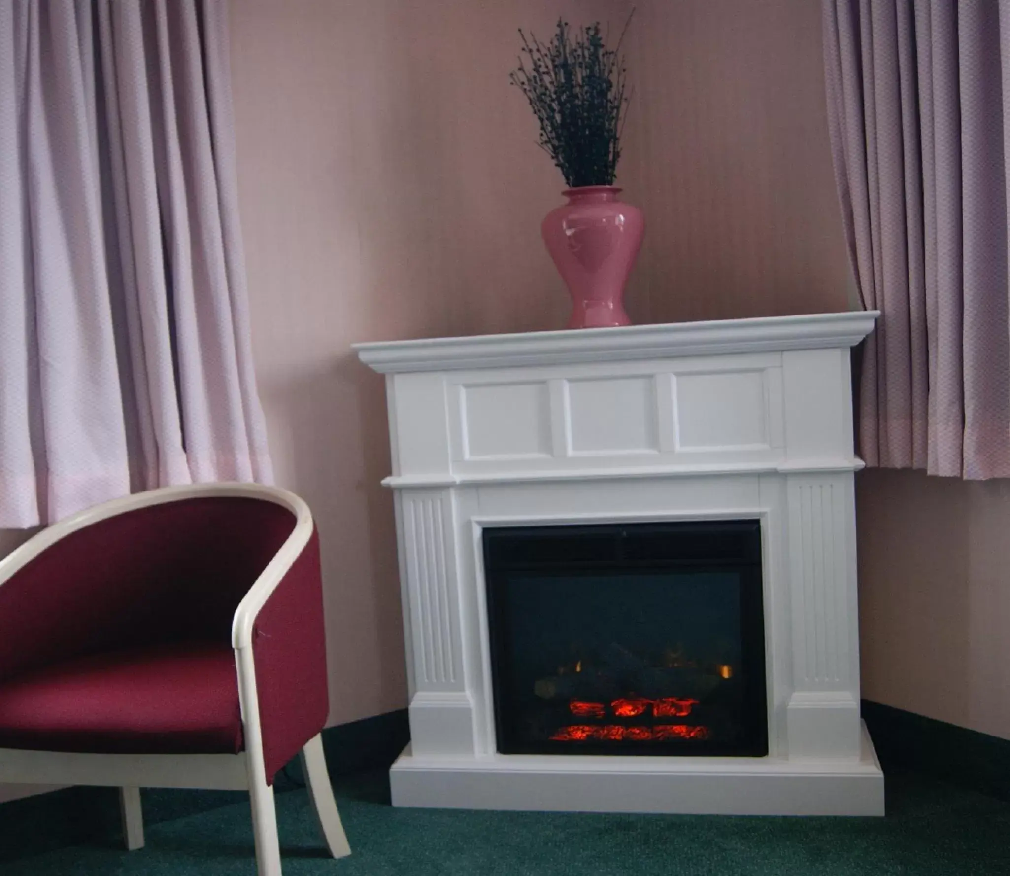 Decorative detail, TV/Entertainment Center in Meadow Court Inn - Ithaca