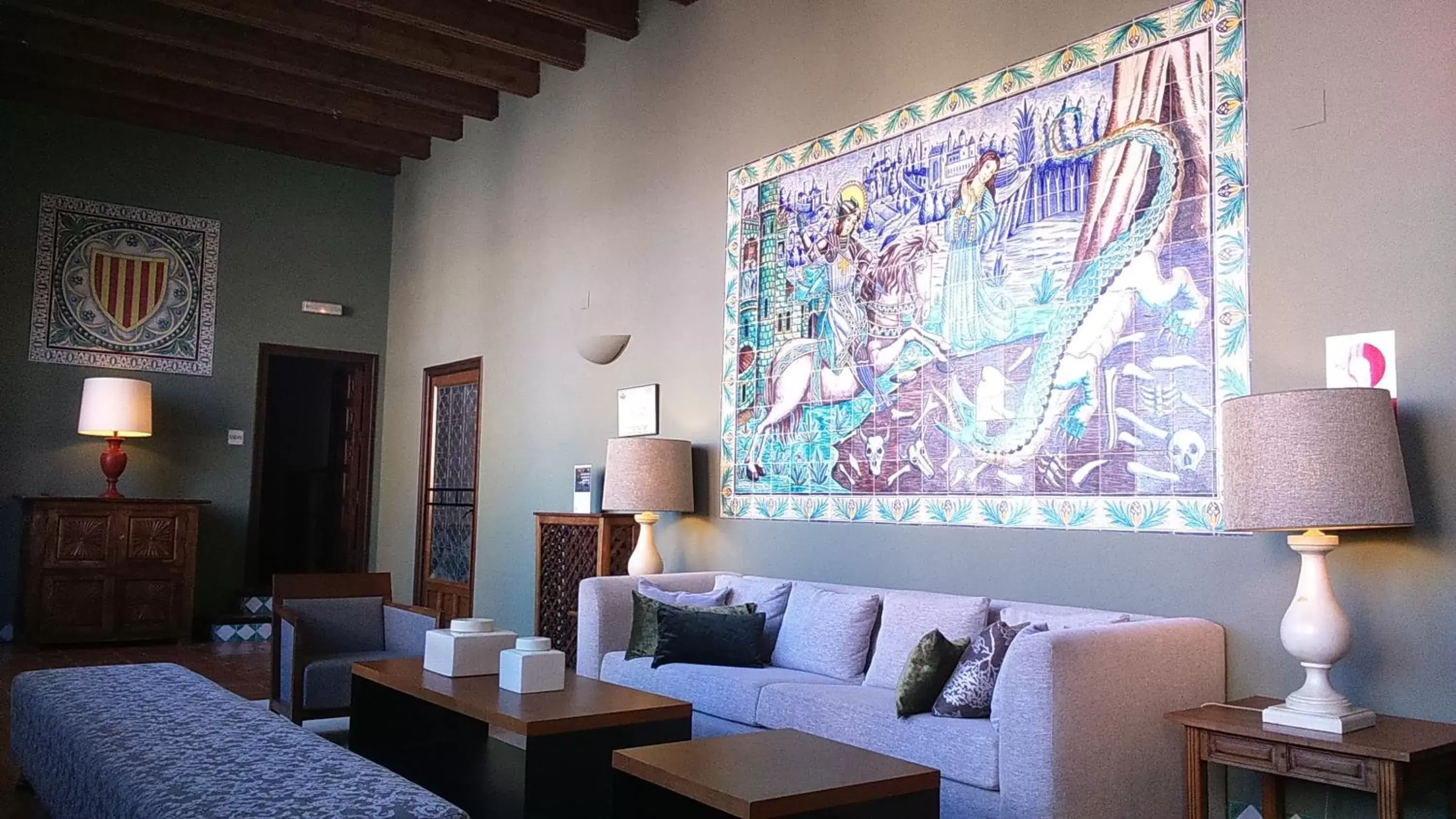 Living room, Seating Area in Parador de Alcañiz