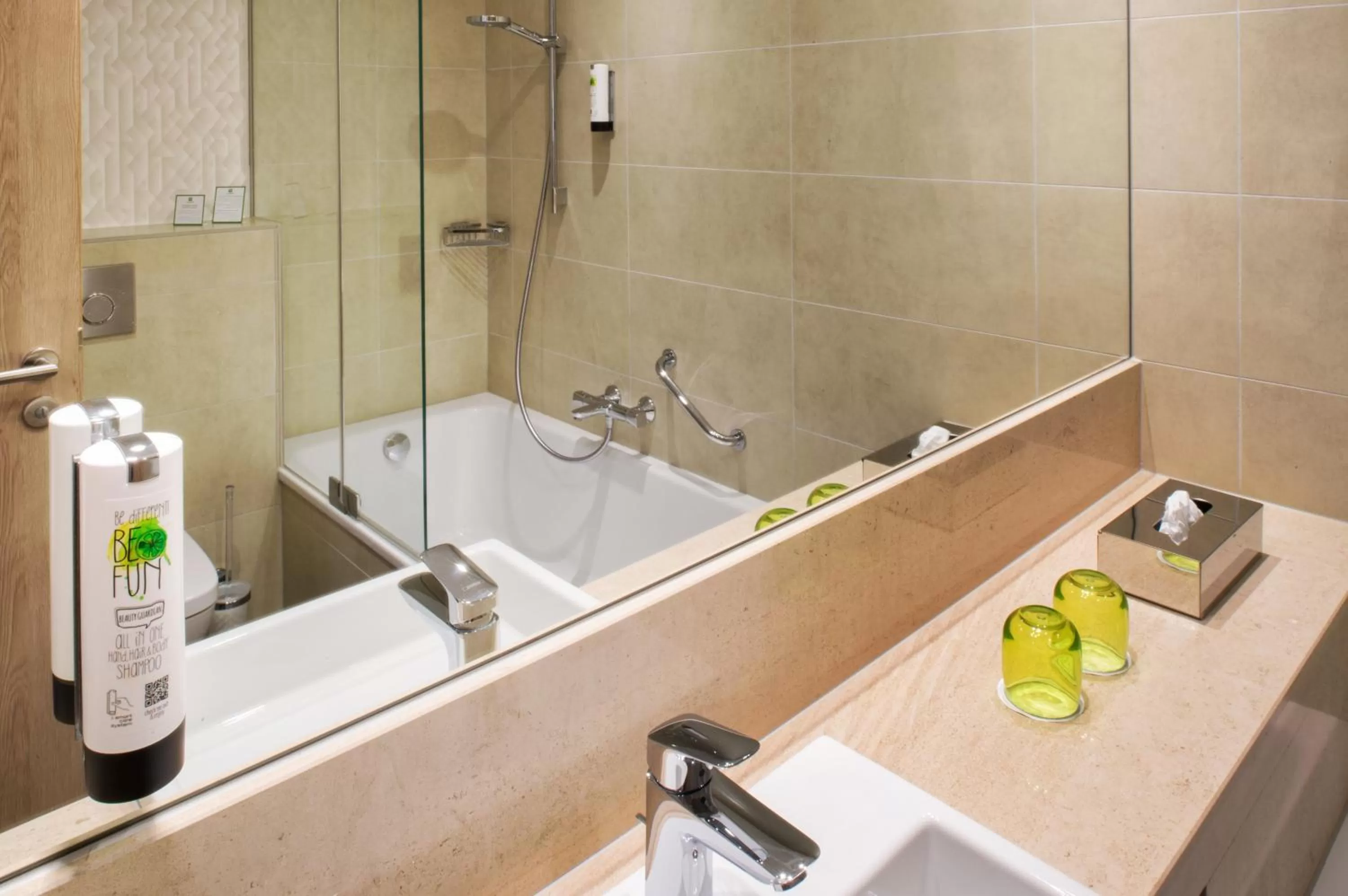 Bathroom in Holiday Inn Frankfurt Airport by IHG