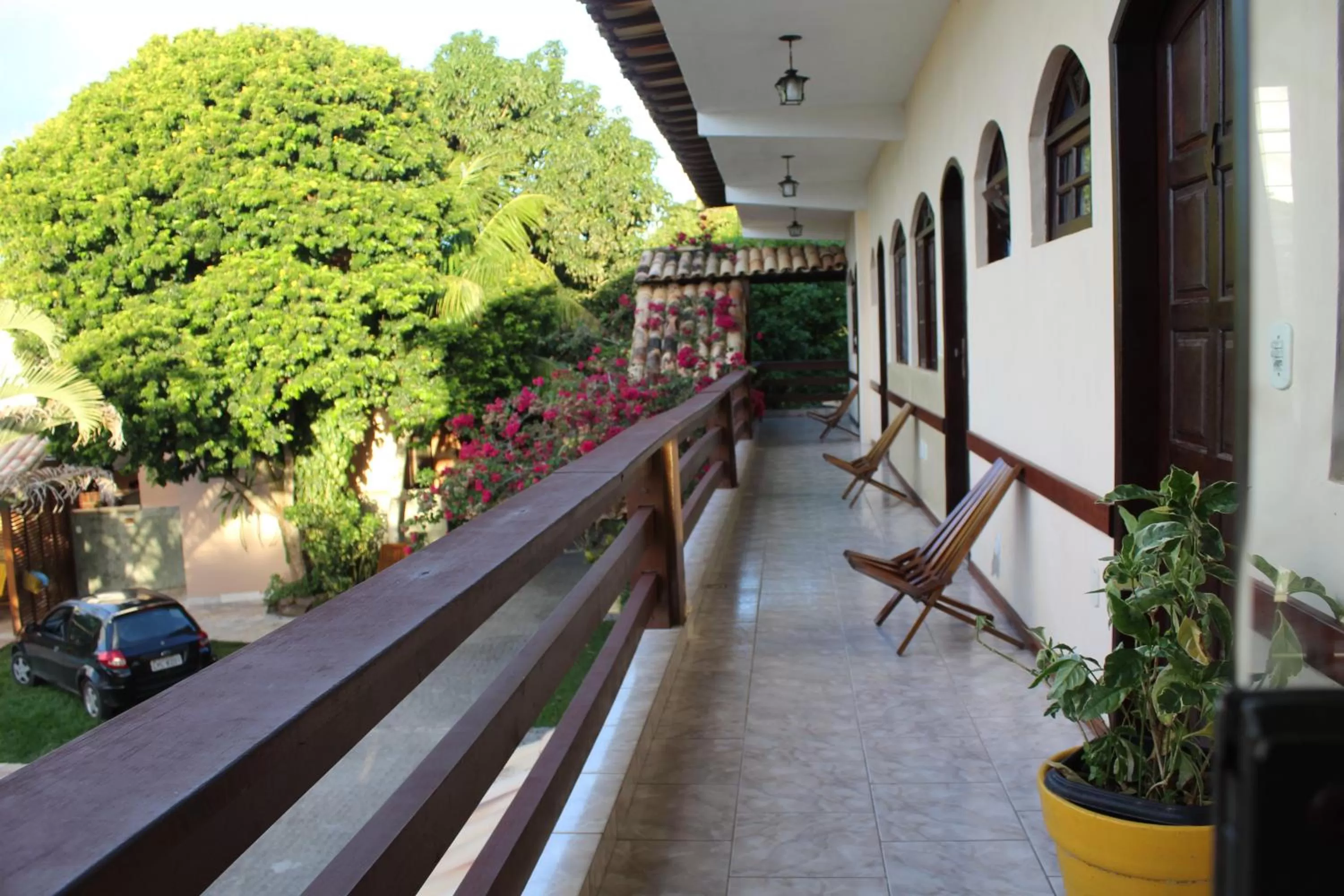 Balcony/Terrace in Pousada Recanto Das Emerências