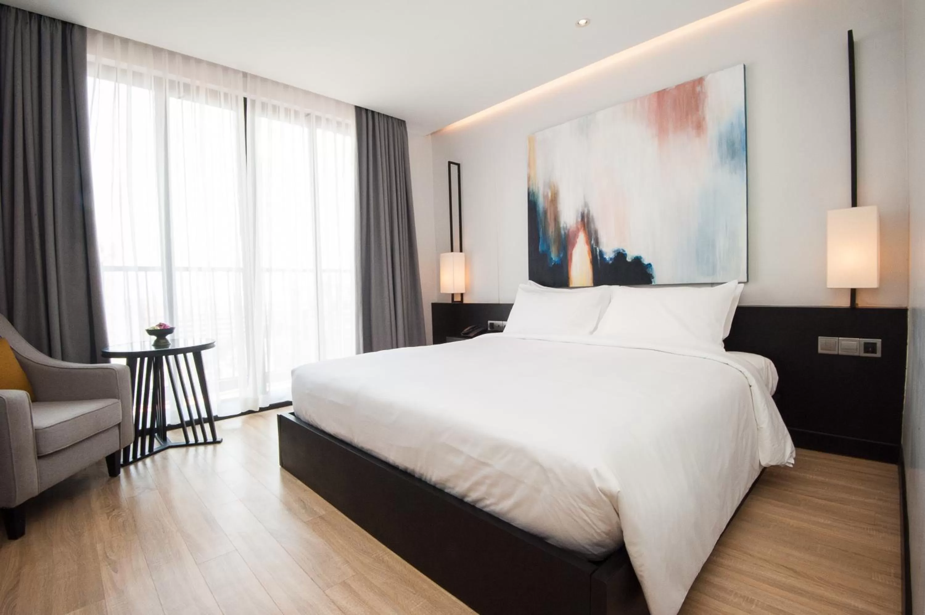 Bed in GLOW PARK HOTEL Grand Royal Palace