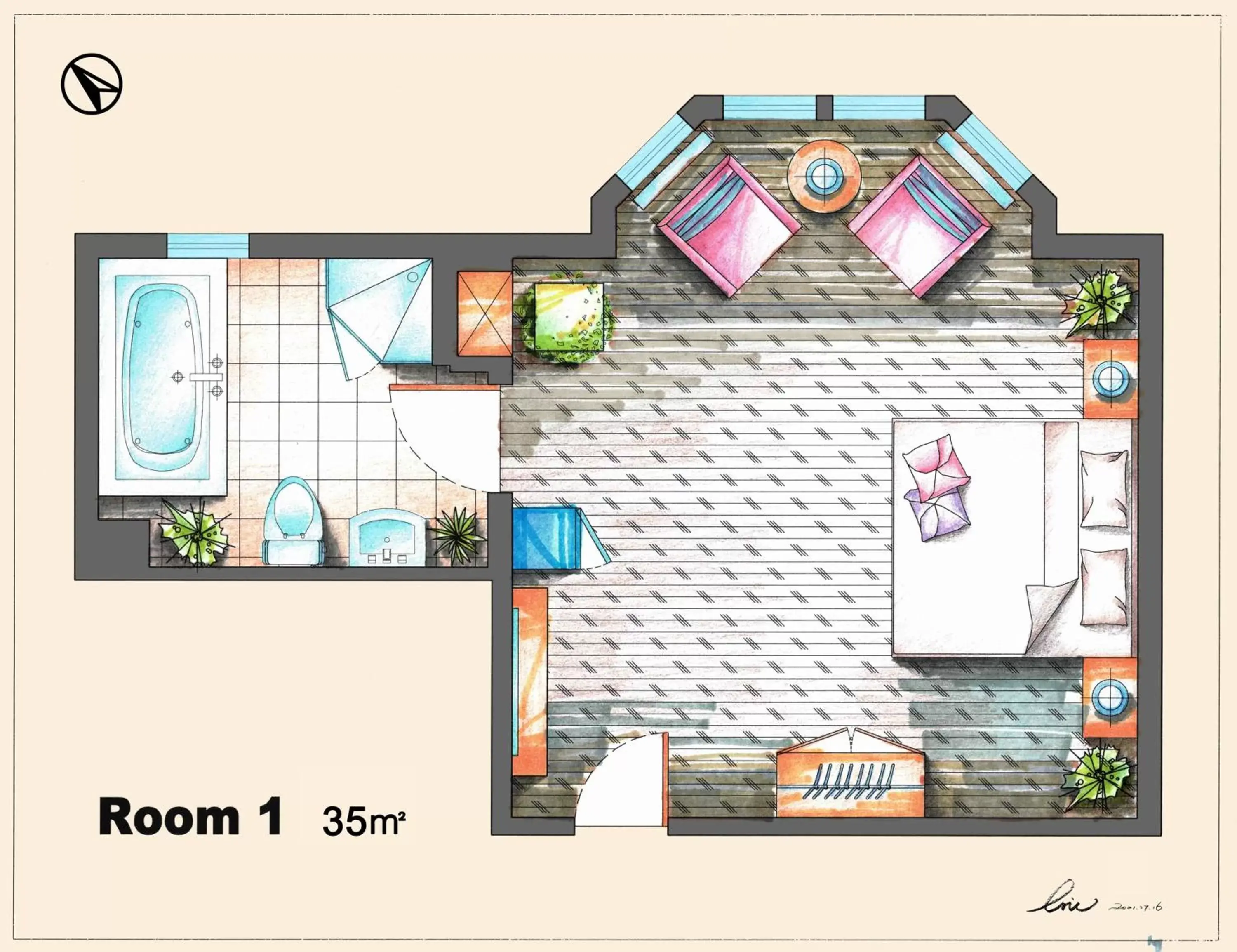 Floor Plan in No 1 Grafton Inn