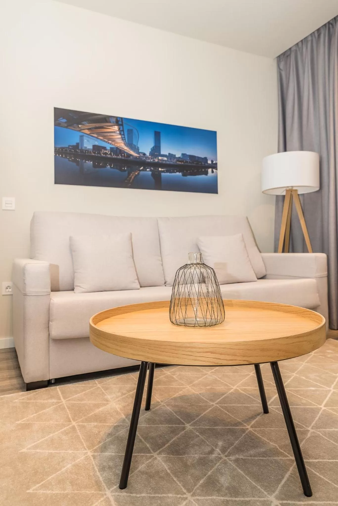 Living room in Bilbao City Center by abba Suites