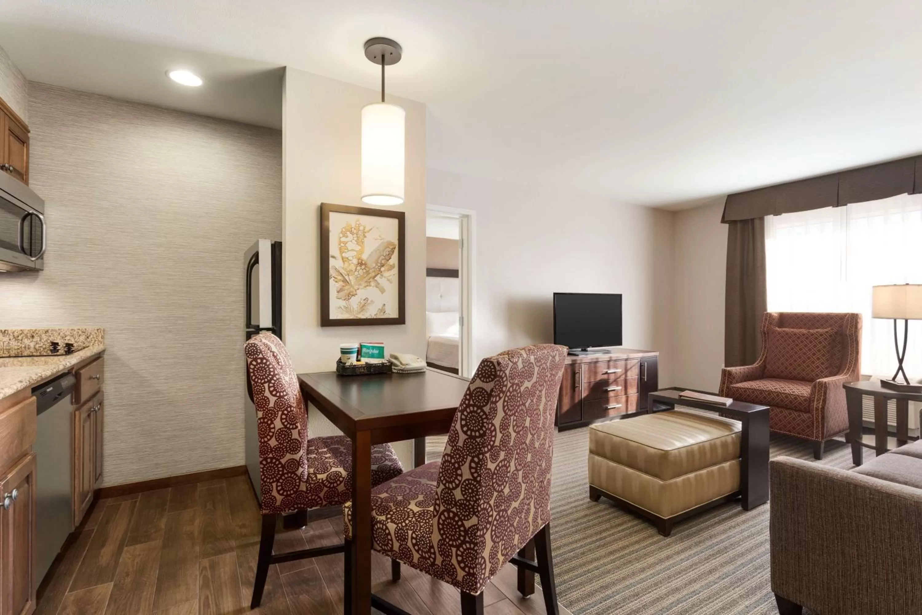 Living room in Homewood Suites by Hilton Fargo