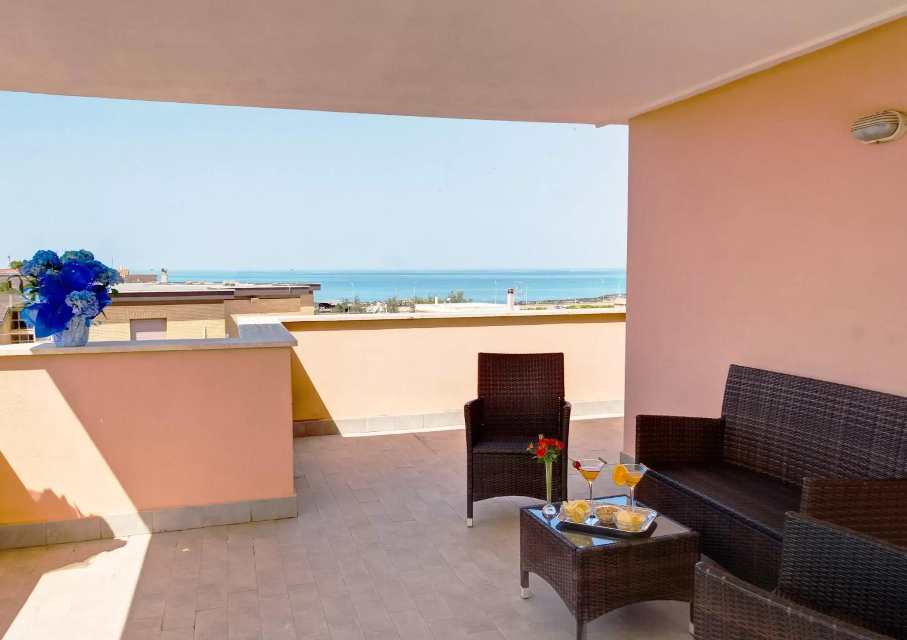 View (from property/room), Balcony/Terrace in Hotel Riviera Fiumicino