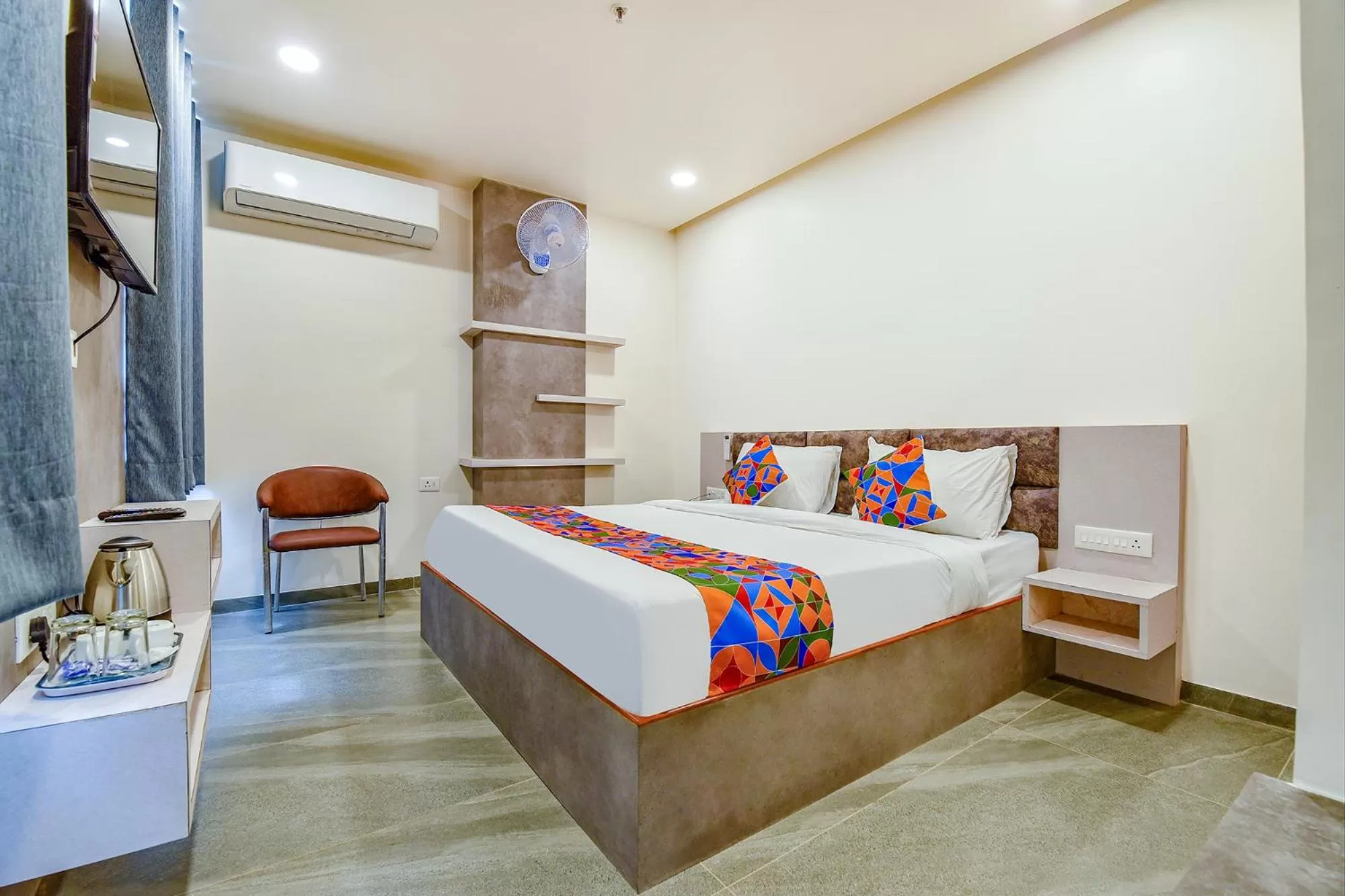 Bed in FabHotel Prime Rudra