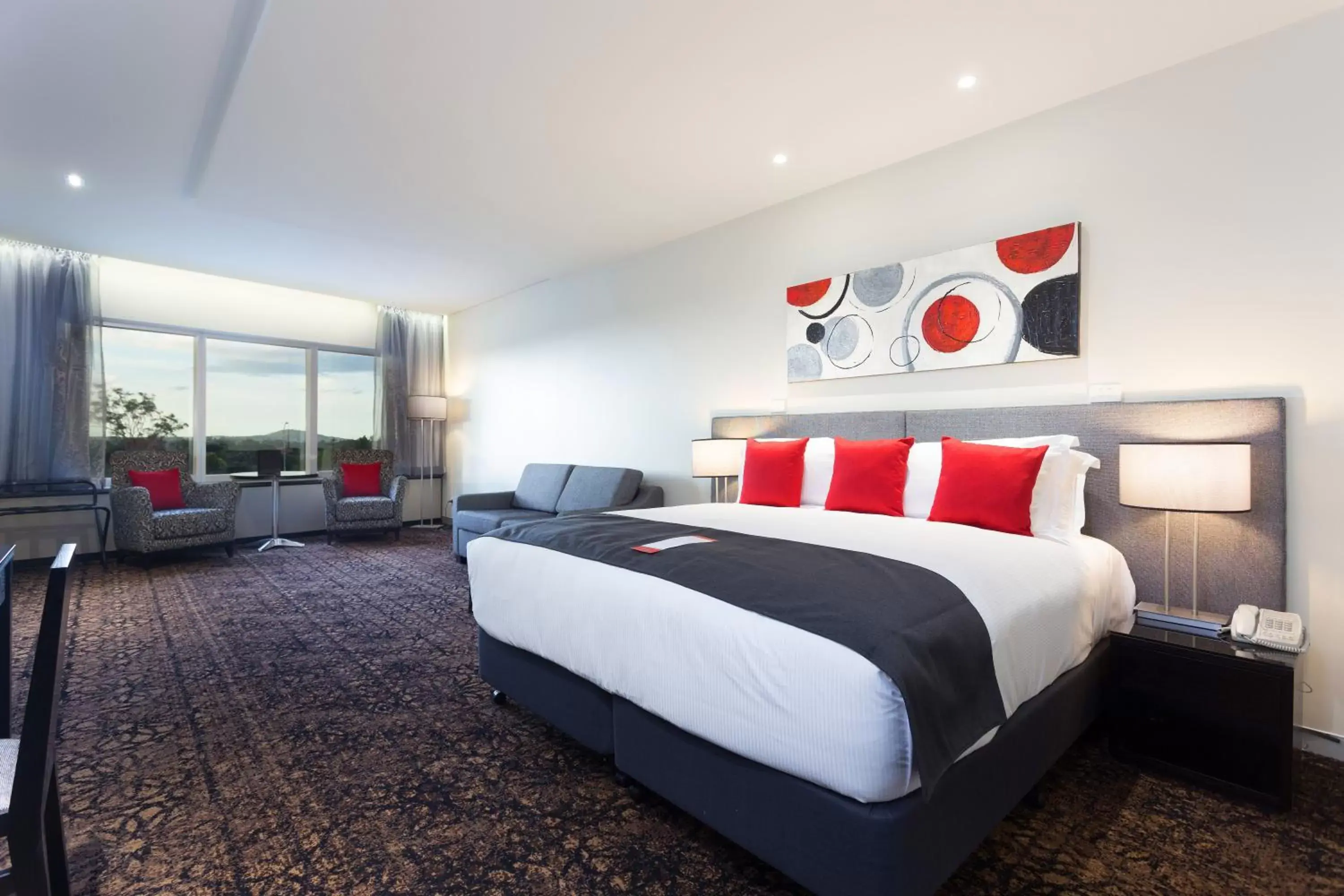 Decorative detail, Bed in Calamvale Hotel Suites and Conference Centre