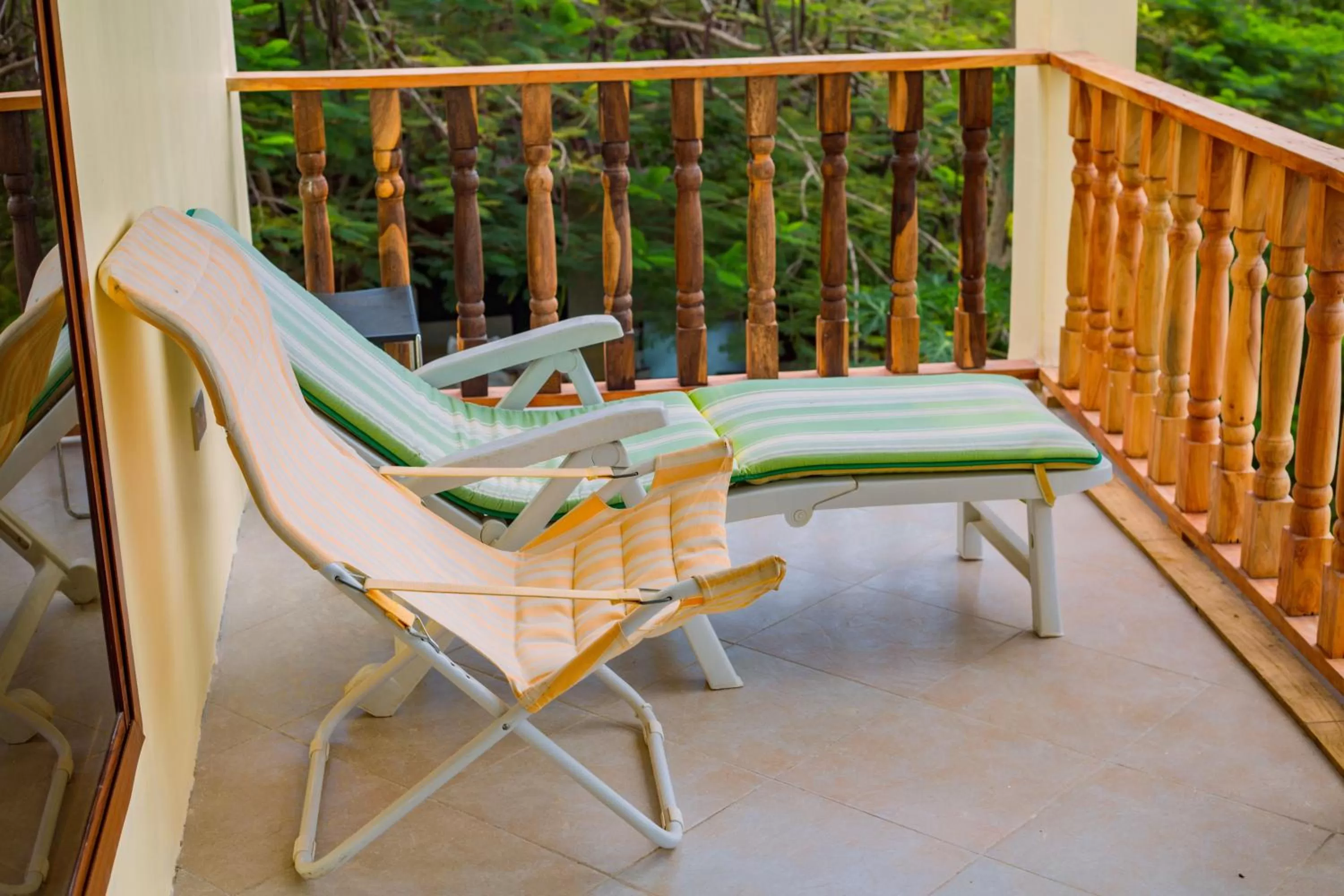 Balcony/Terrace in Mikoko Beach & Cottages