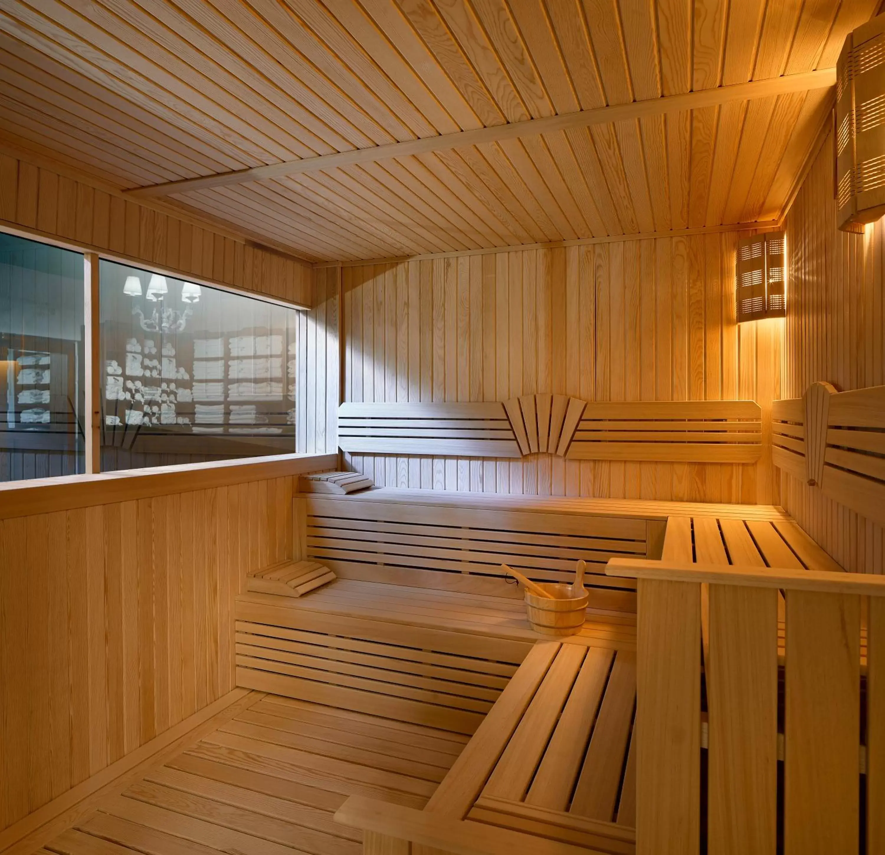 Sauna in Seraphim Cave Suites & SPA