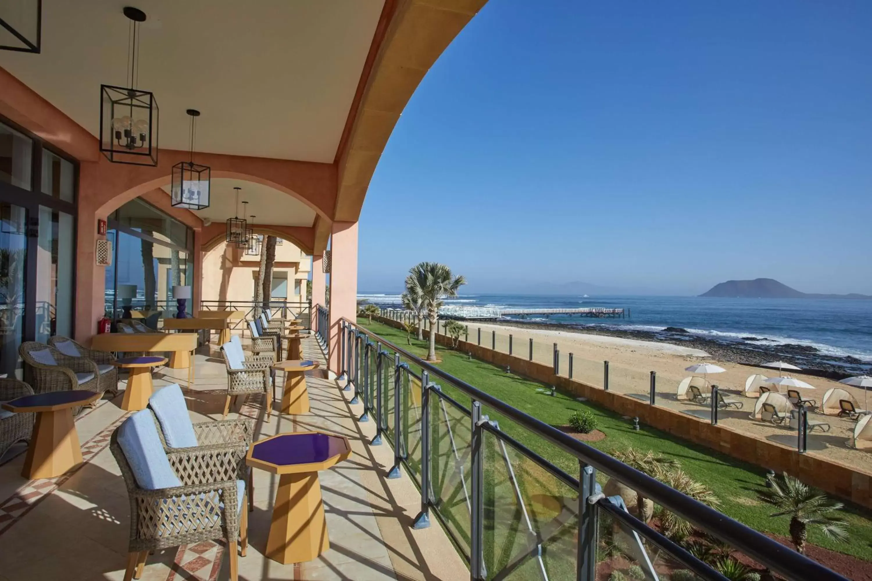 Balcony/Terrace in Secrets Bahía Real Resort & Spa Adults only