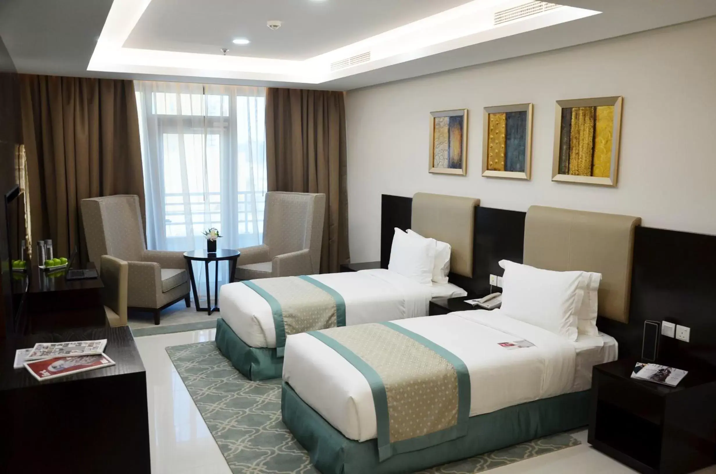 Bed in Ramada Hotel and Suites Amwaj Islands