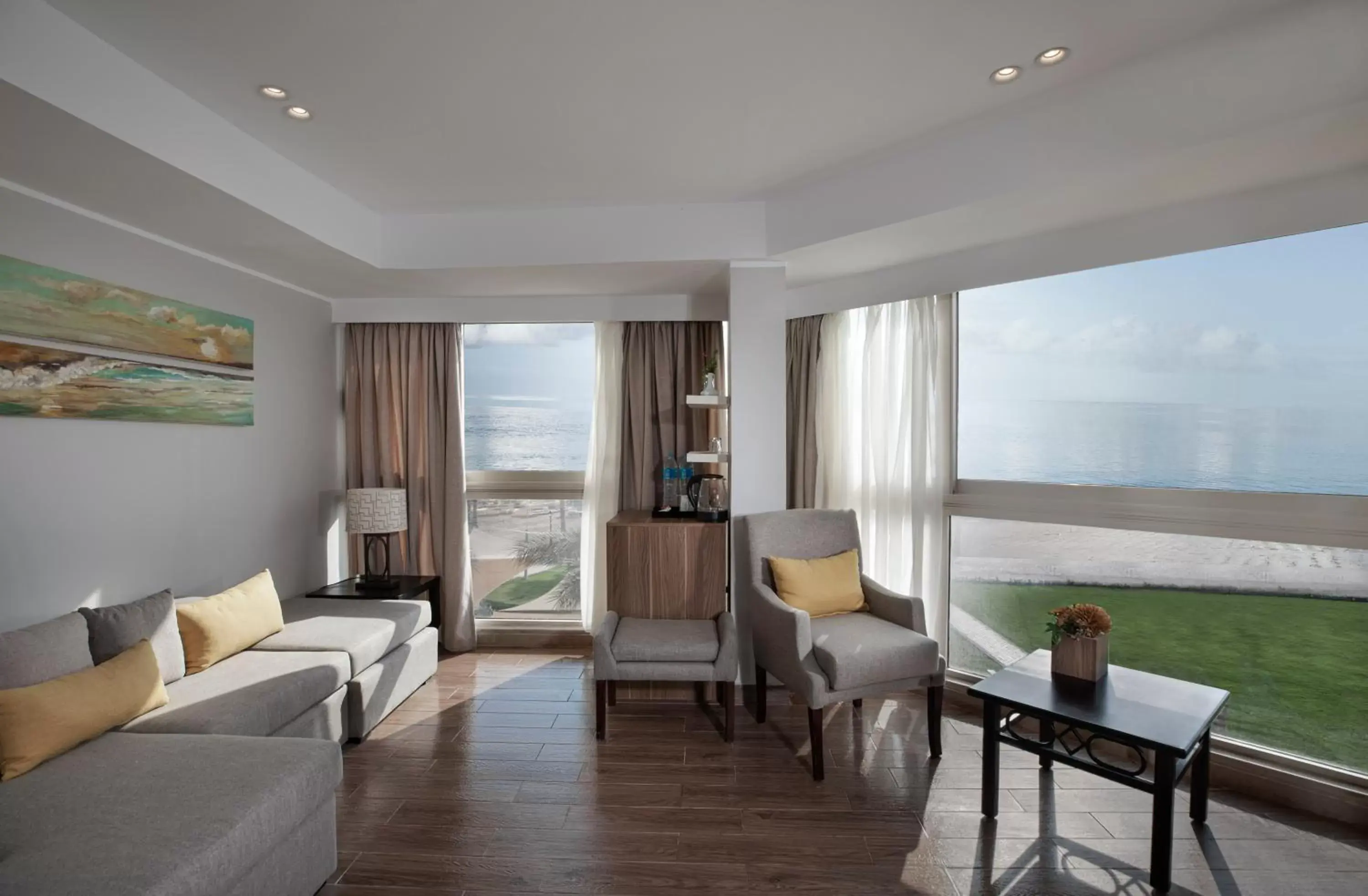 Balcony/Terrace, Sea View in Pyramisa Beach Resort Sahl Hasheesh