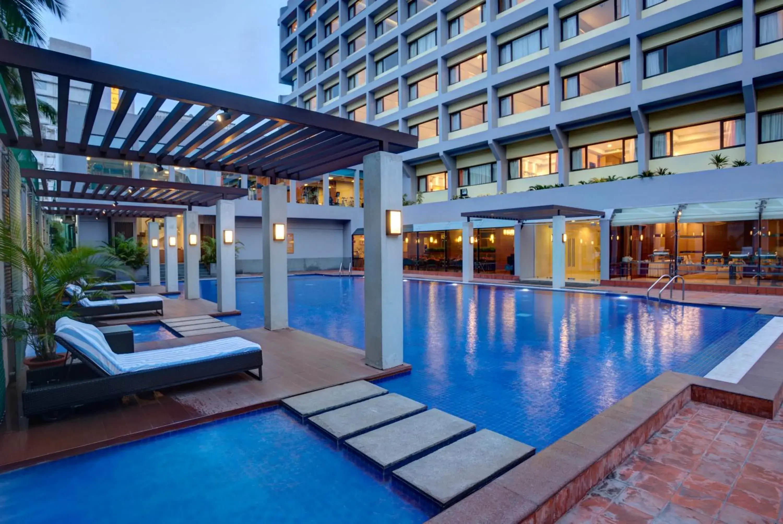 Swimming pool, Property Building in Dolphin Hotel