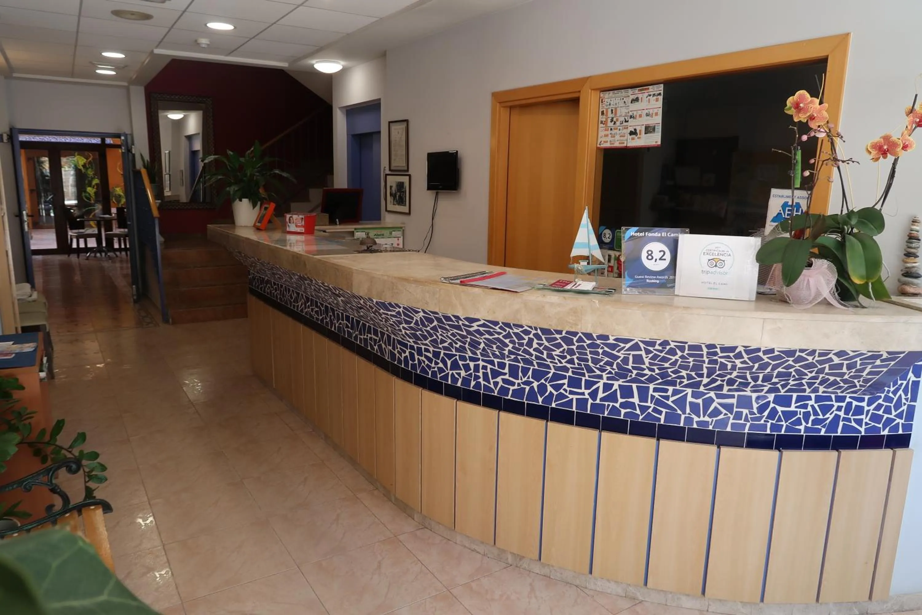 Lobby or reception in El Camí Hotel