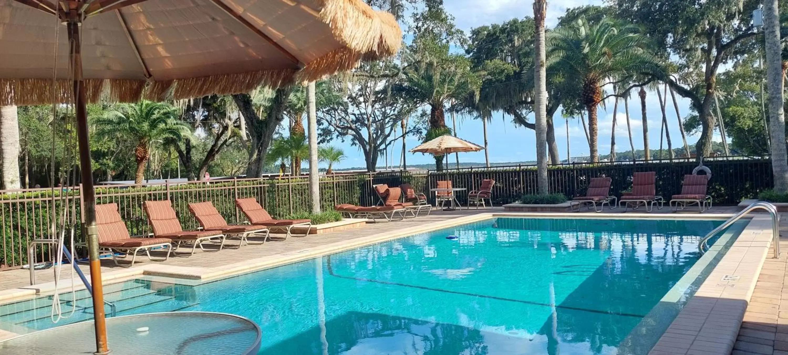 , Swimming Pool in Tropical Marina & Resort on Lake Beresford