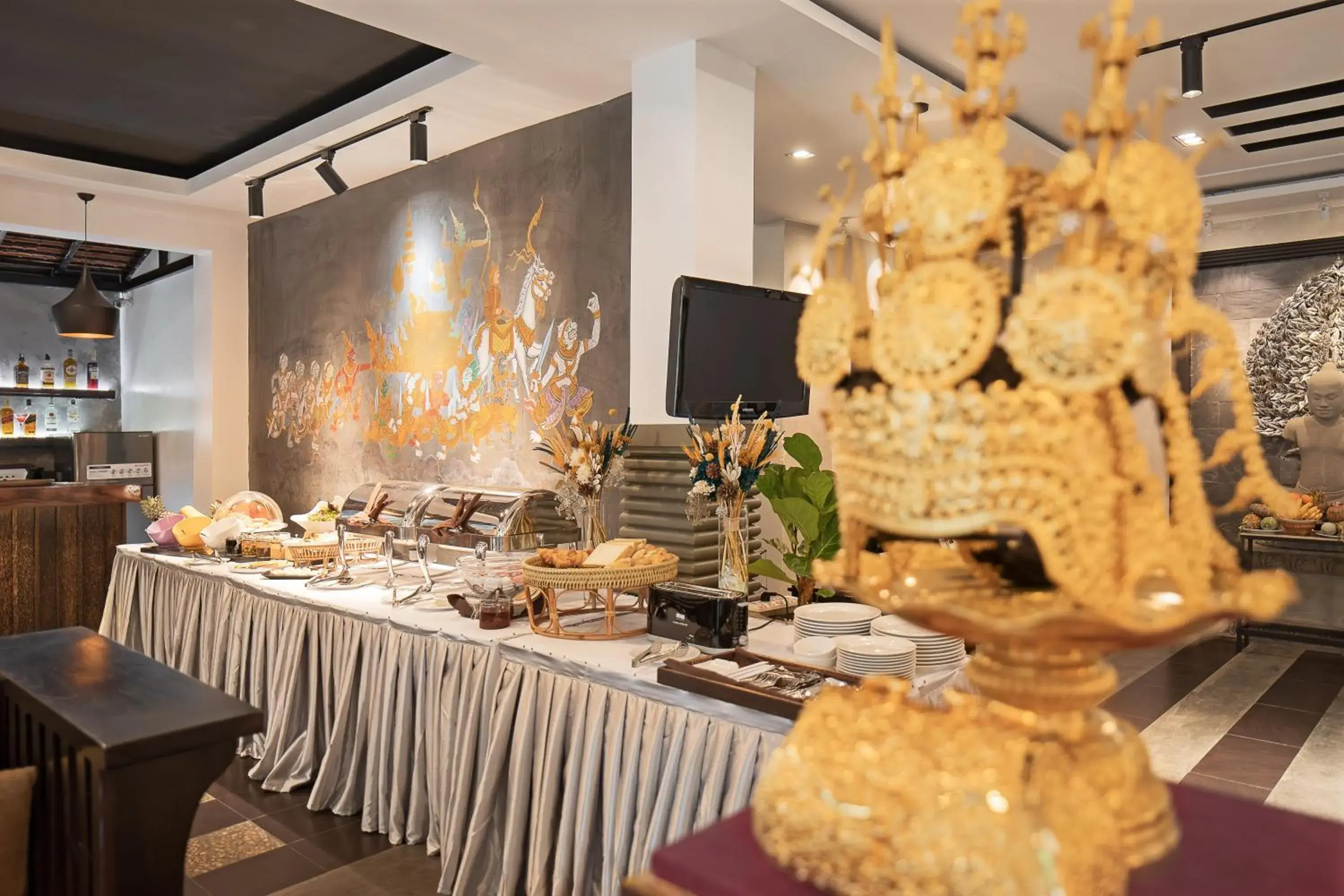 Buffet breakfast in Apsor Palace Hotel