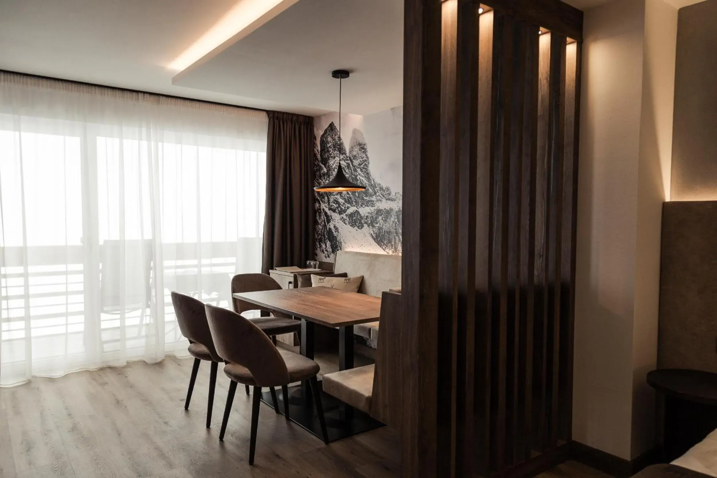 Living room, Dining Area in Hotel Freina