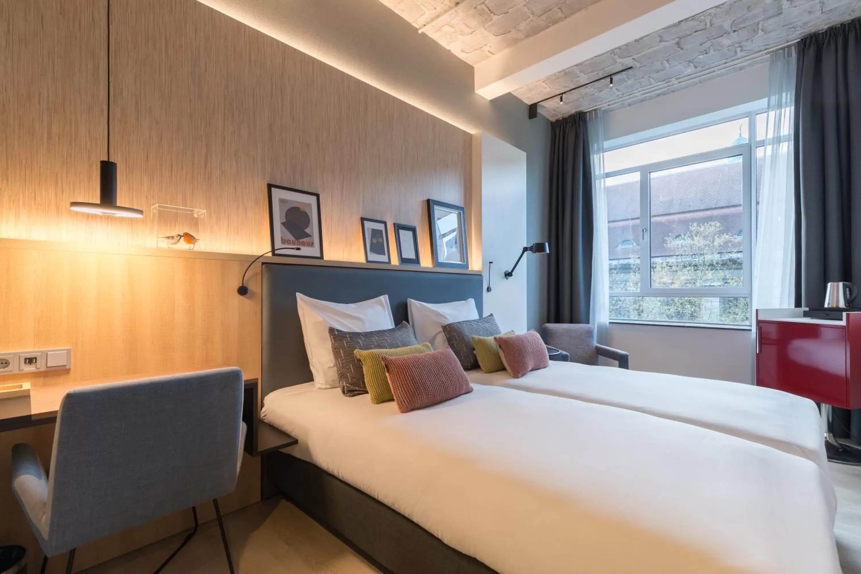 Bed in Postillion Hotel WTC Rotterdam
