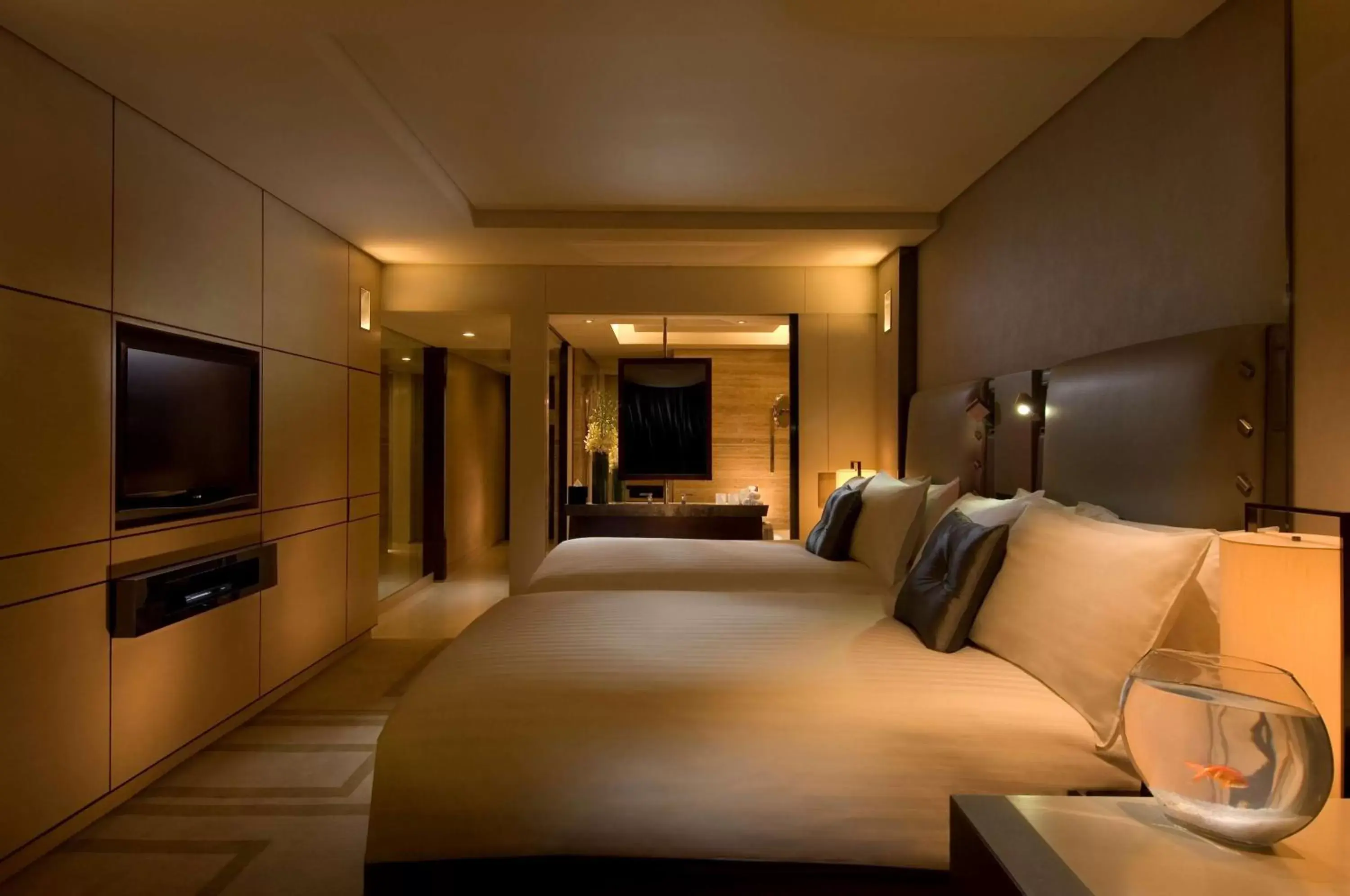 Bed in Hilton Beijing Wangfujing