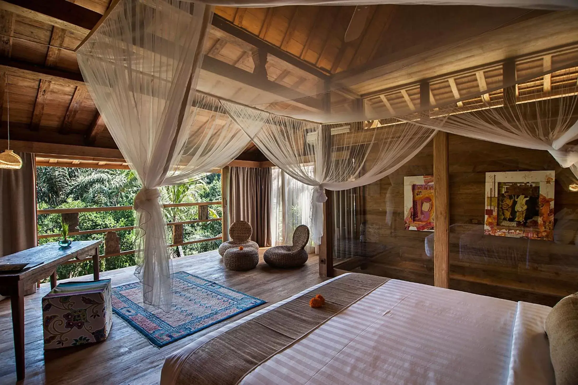 Bed in Blue Karma Dijiwa Ubud