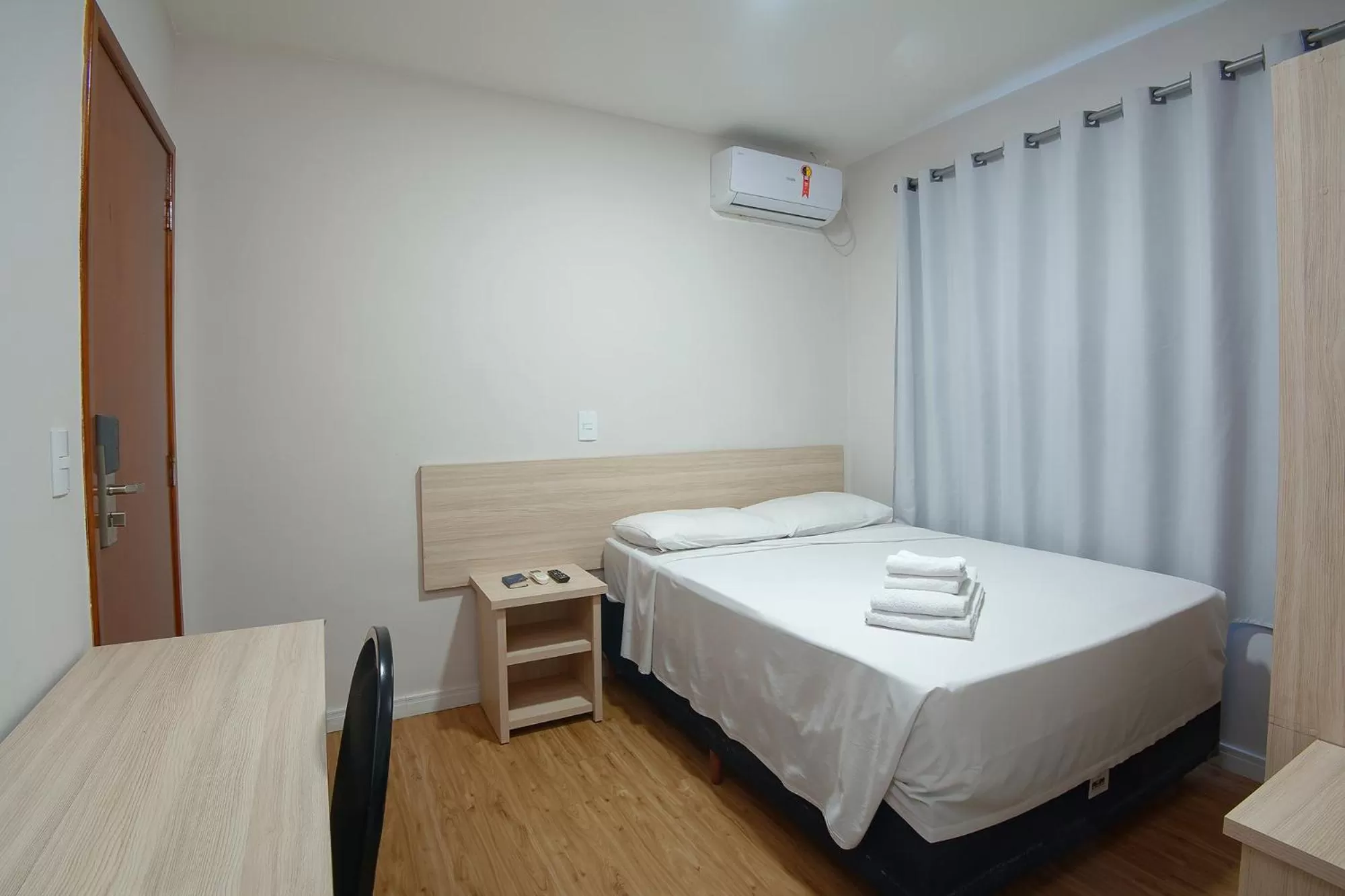 Bed in Fênix Hotel Campinas