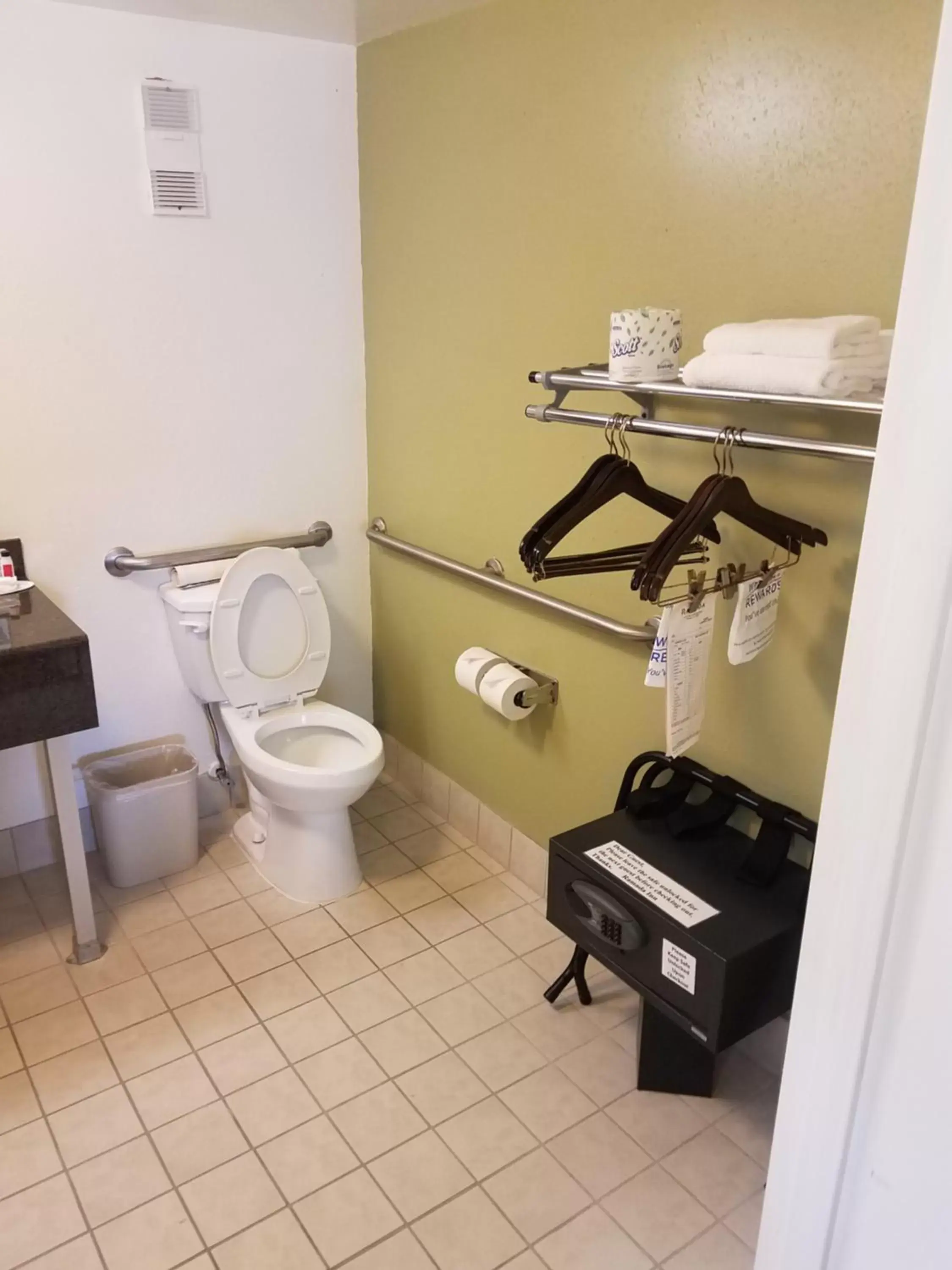 Toilet, Bathroom in Ramada by Wyndham Temple Terrace/Tampa North