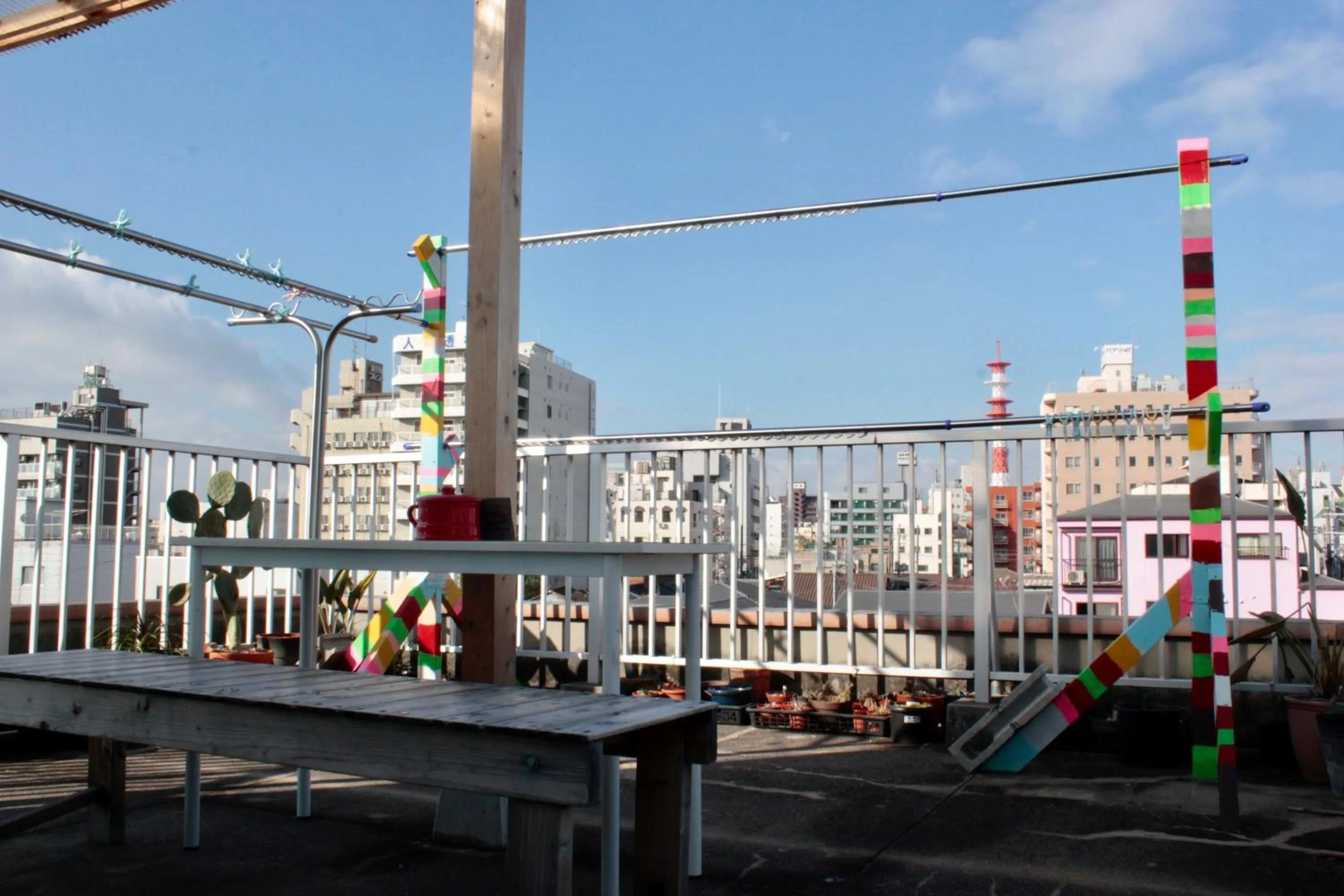 Balcony/Terrace in Kamagasaki University of the Arts Cafe Garden Guest House aka Cocoroom
