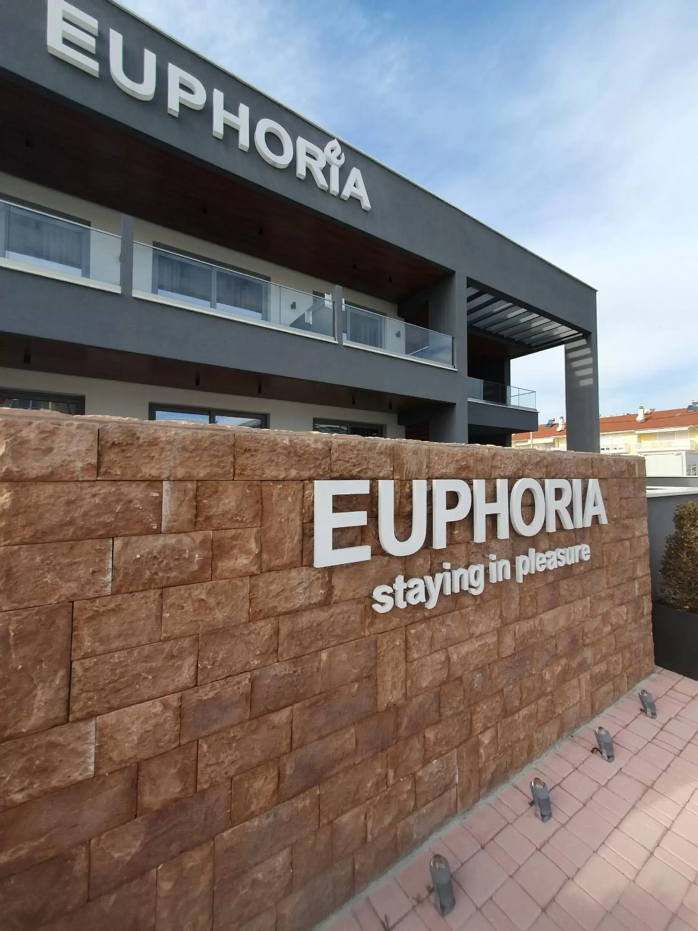 Property building, Property Logo/Sign in EUPHORIA ''Staying in Pleasure''