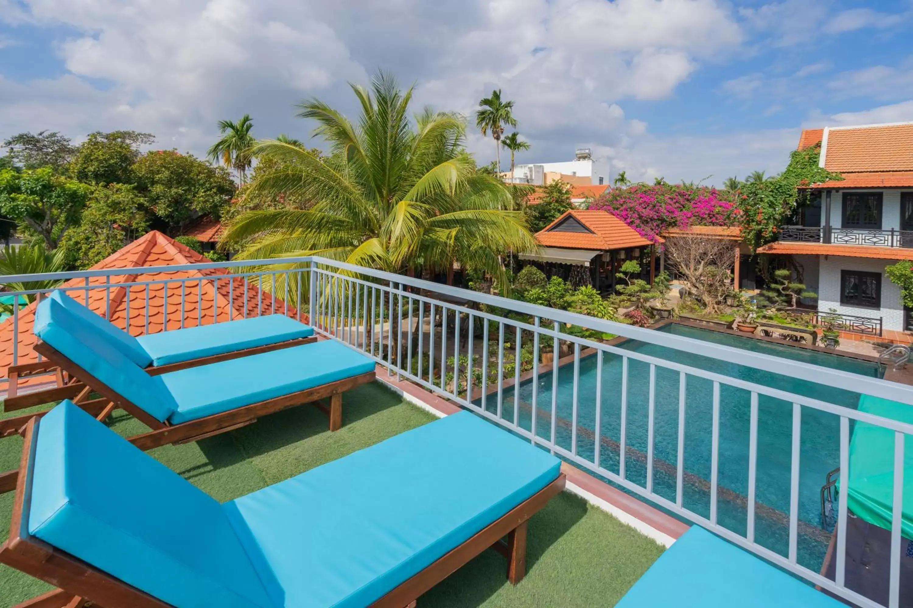 Pool view in Betel Garden Villa