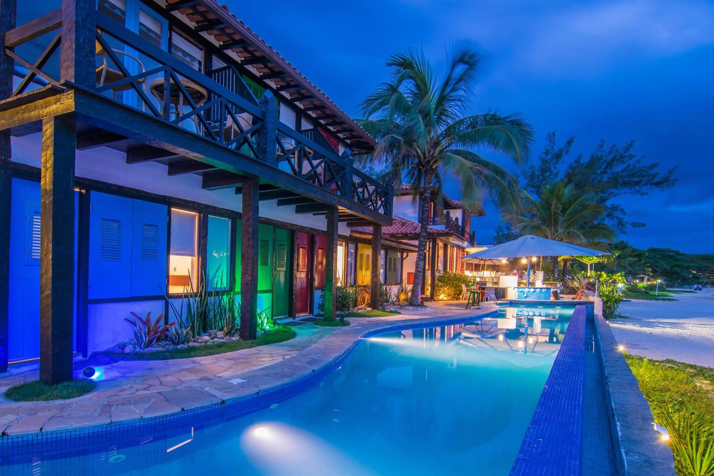 Swimming pool in Chez Pitu Praia Hotel