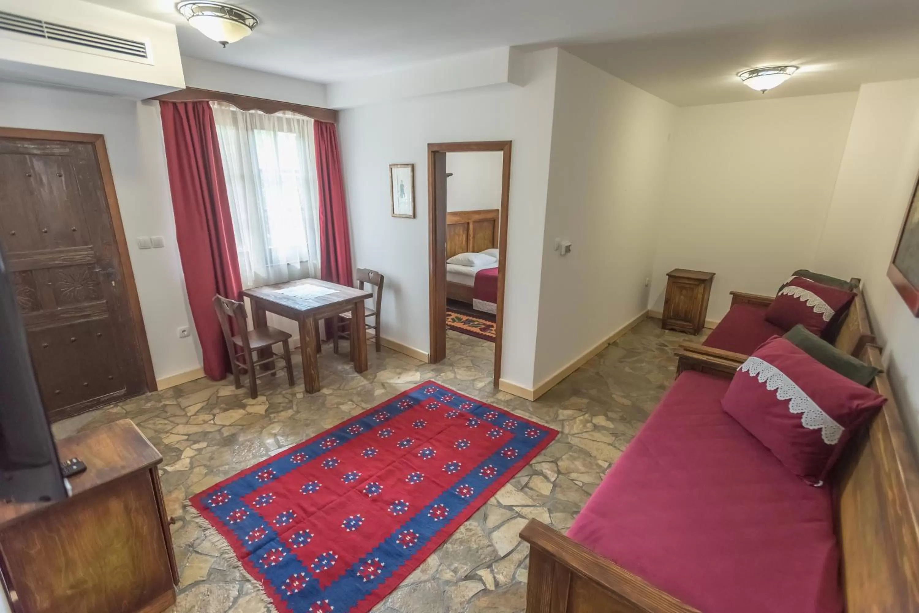 Living room in B&B Etno Village Sunčana Reka