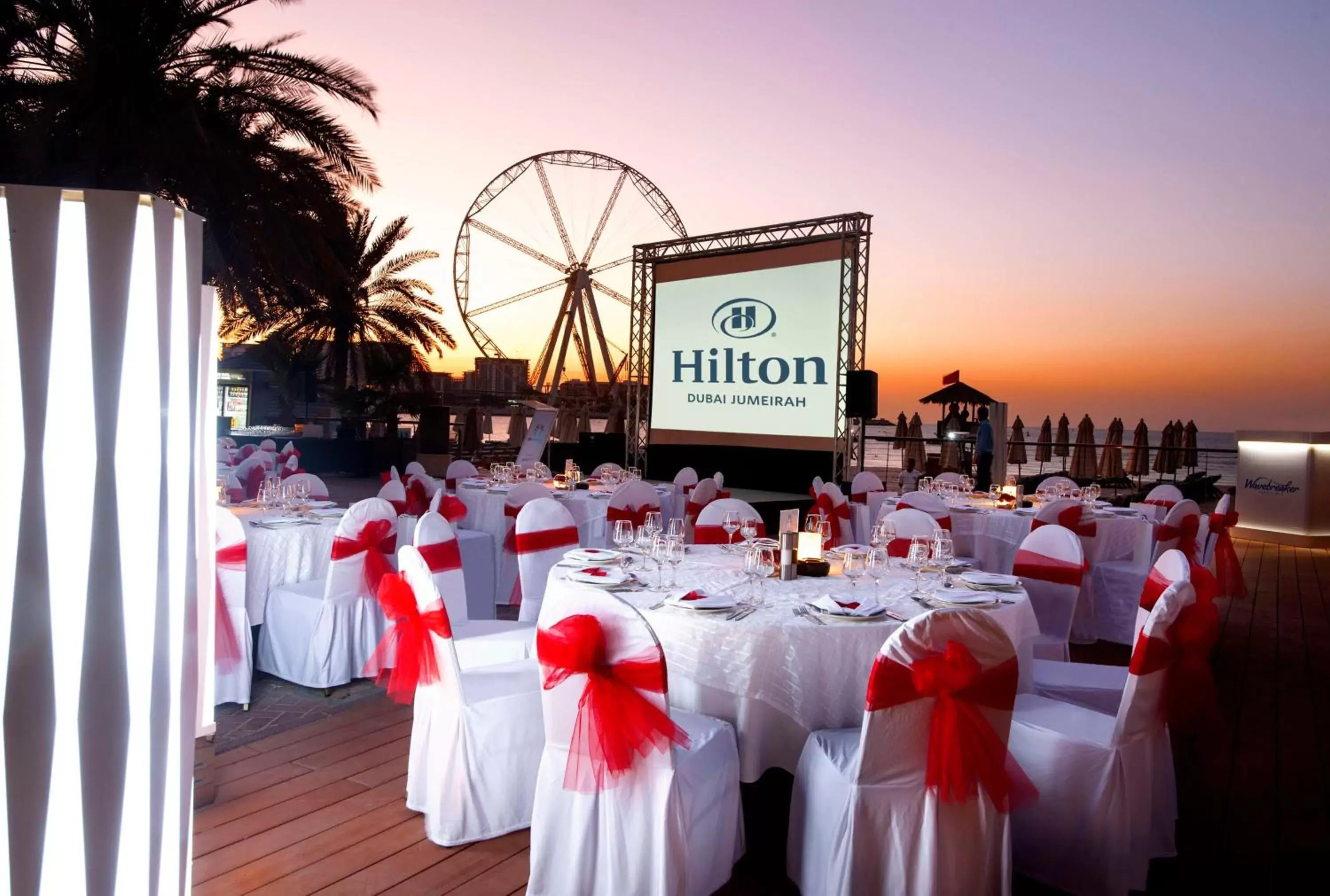 Dining area in Hilton Dubai Jumeirah
