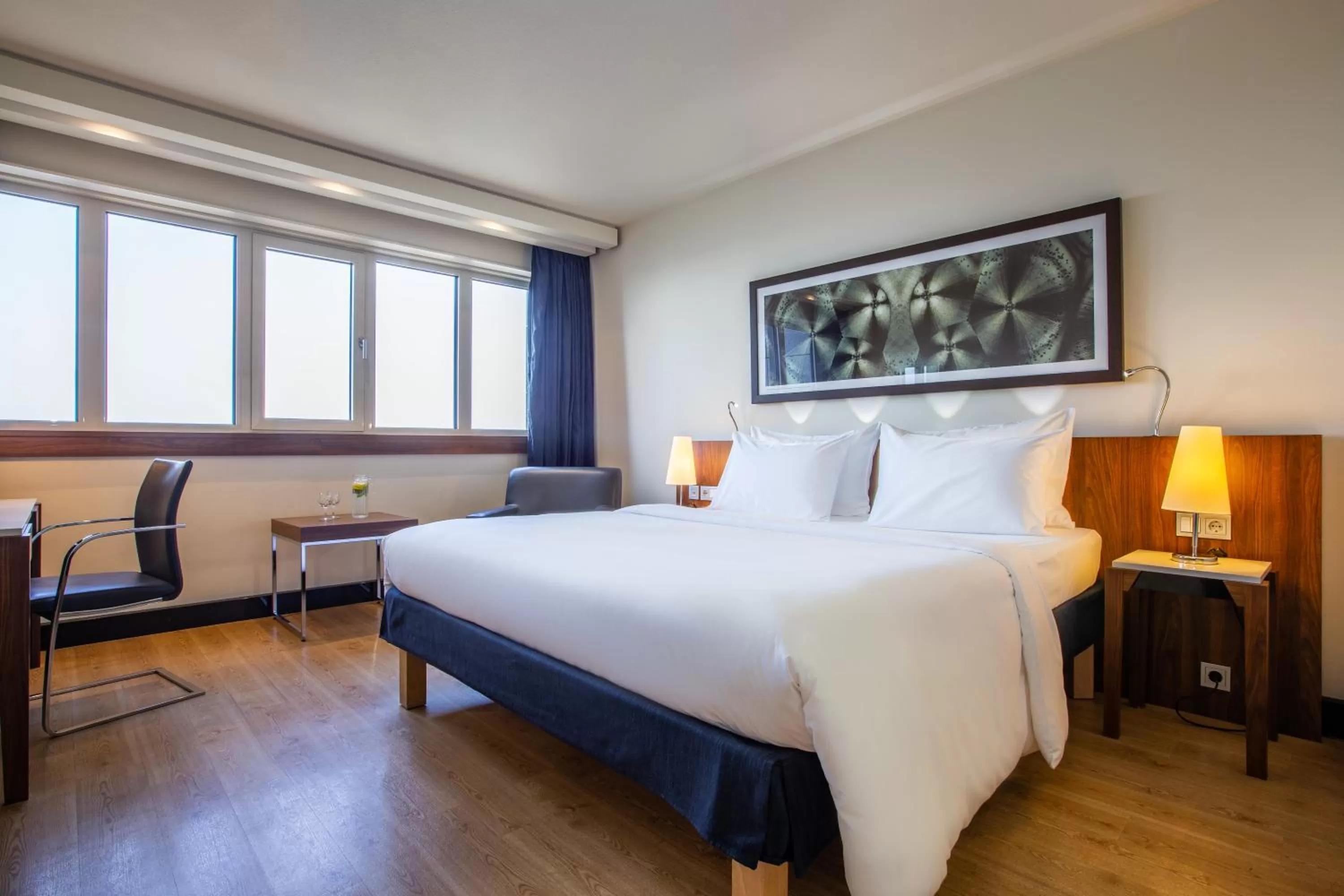 Bed in Radisson Blu Hotel, Hamburg