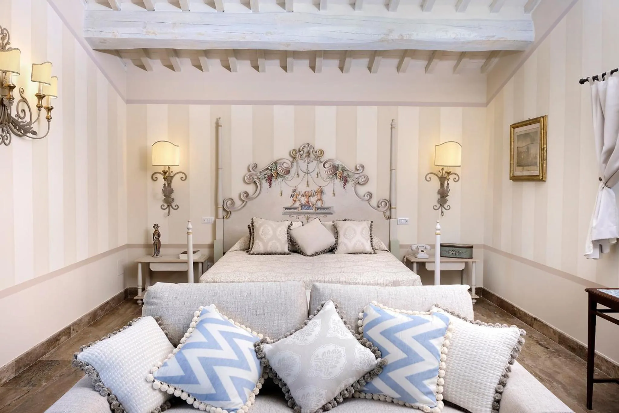 Bedroom, Bed in Il Falconiere Relais & Spa