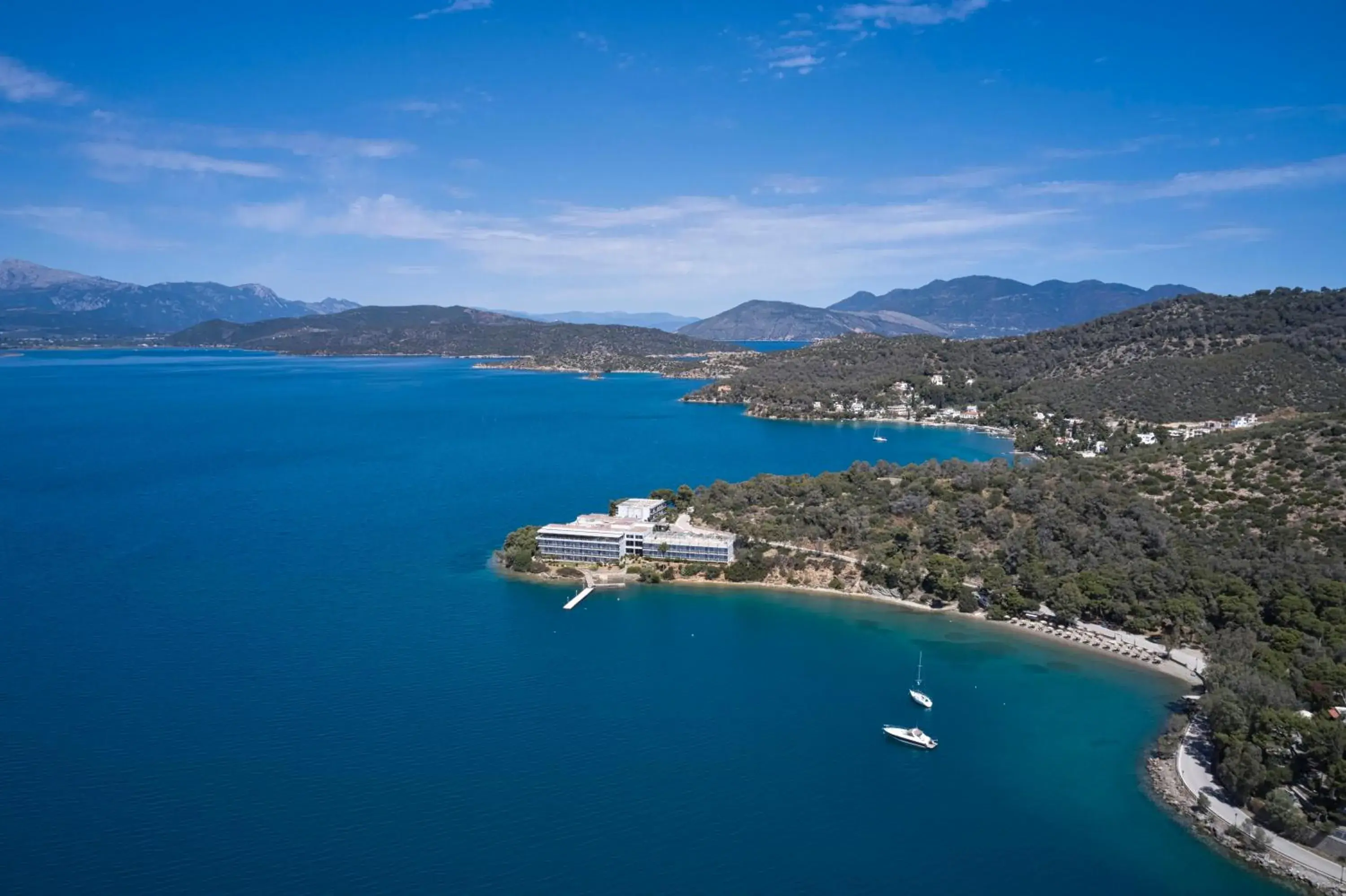 Property building, Bird's-eye View in Xenia Poros Image Hotel