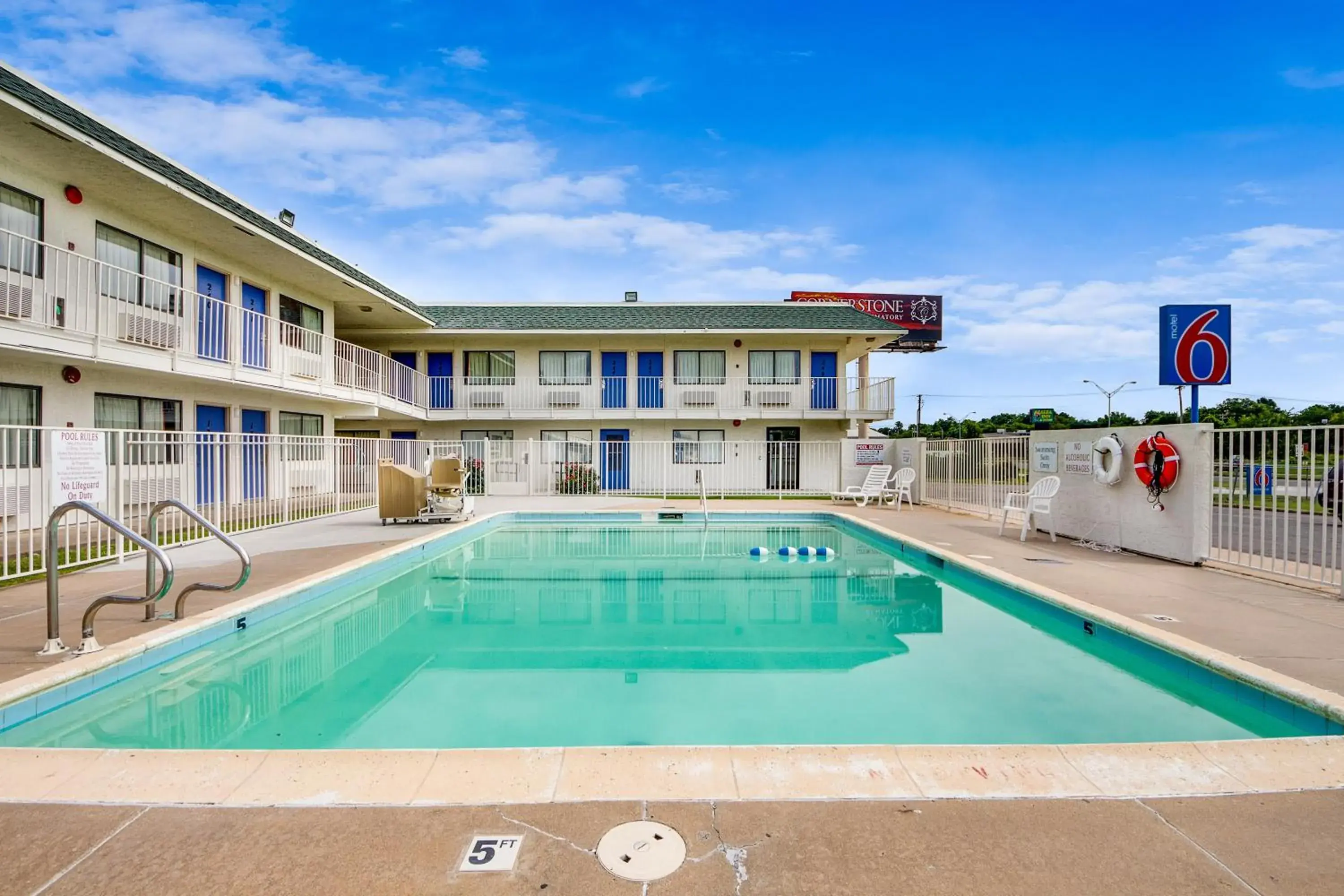 Swimming Pool in Motel 6-Muskogee, OK