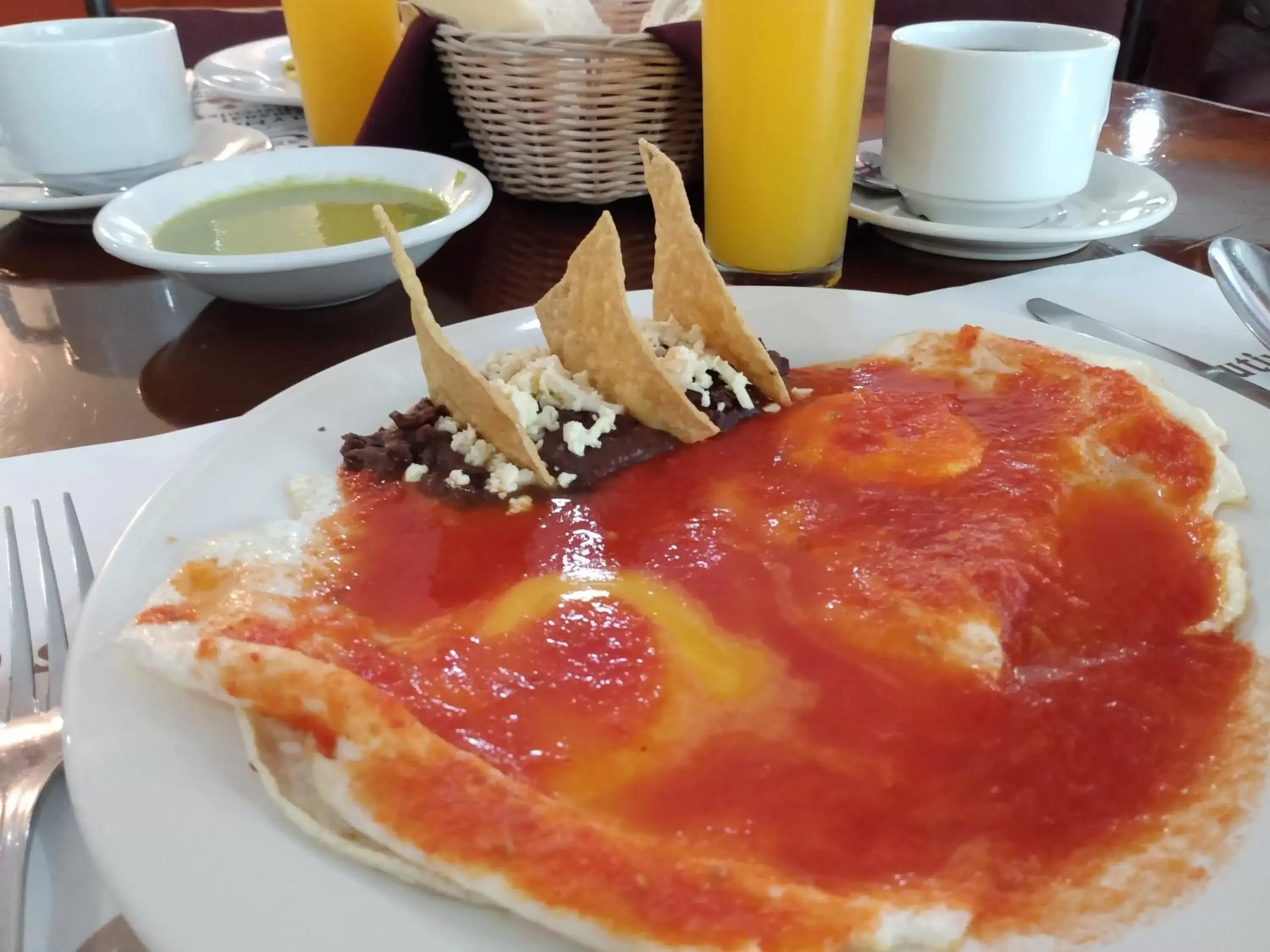 Breakfast in Hotel Maria Victoria Xalapa