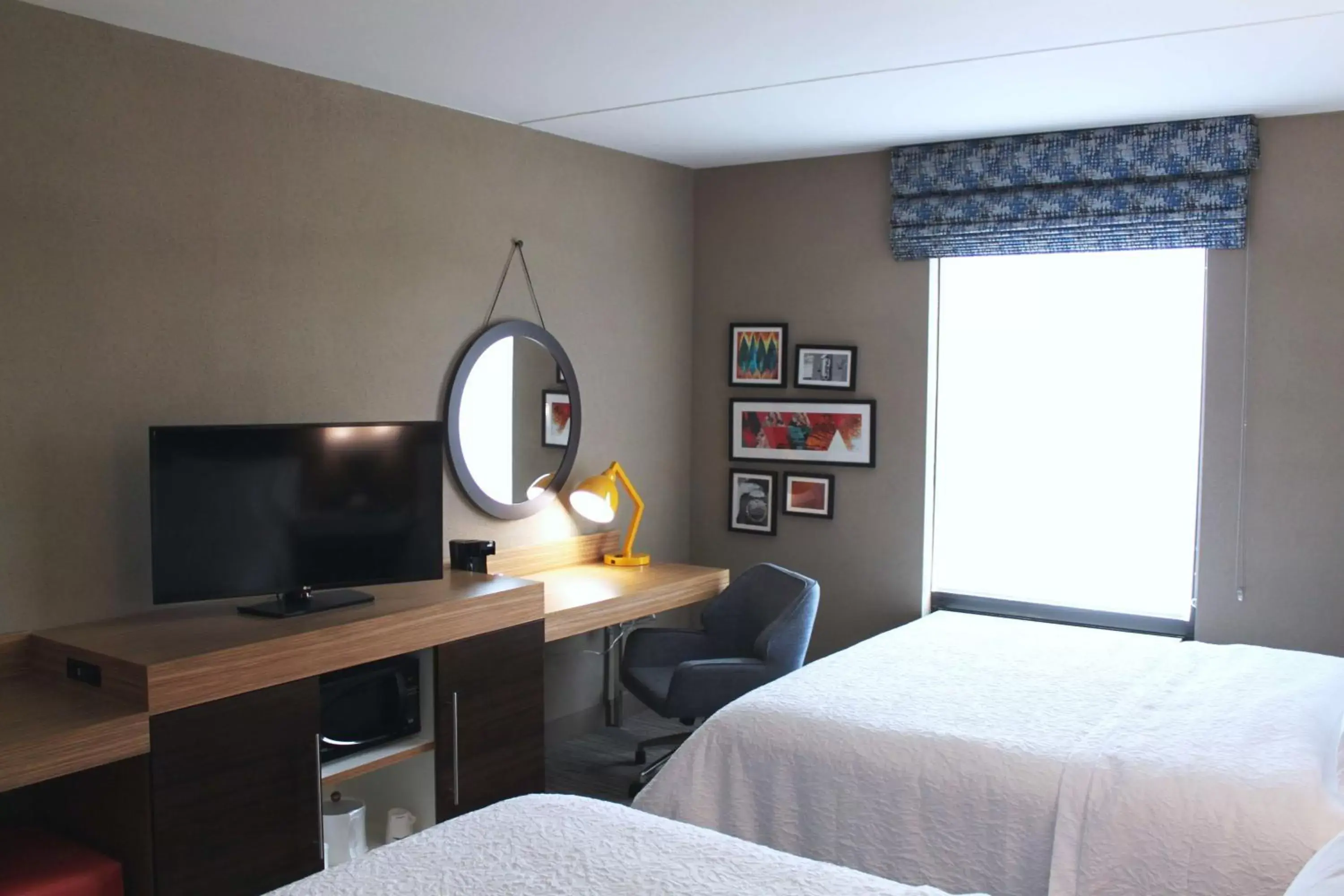 Queen Room with Two Queen Beds - Mobility/Hearing Accessible with Tub in Hampton Inn Forsyth Queen Room with Two Queen Beds - Mobility/Hearing Accessible with Tub in Hampton Inn Forsyth