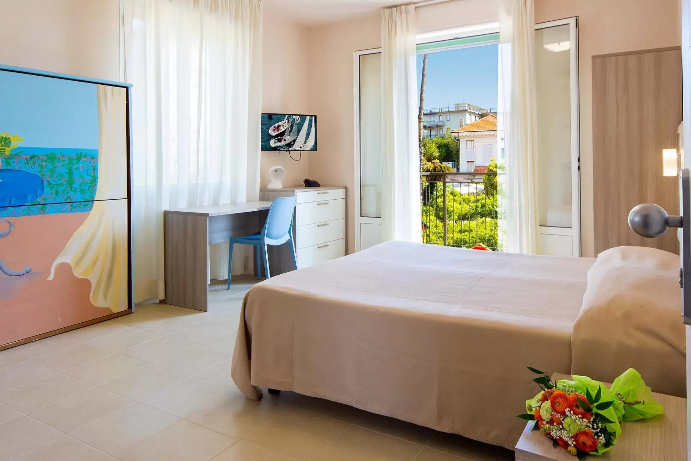 Bed in Hotel Villa San Giuseppe